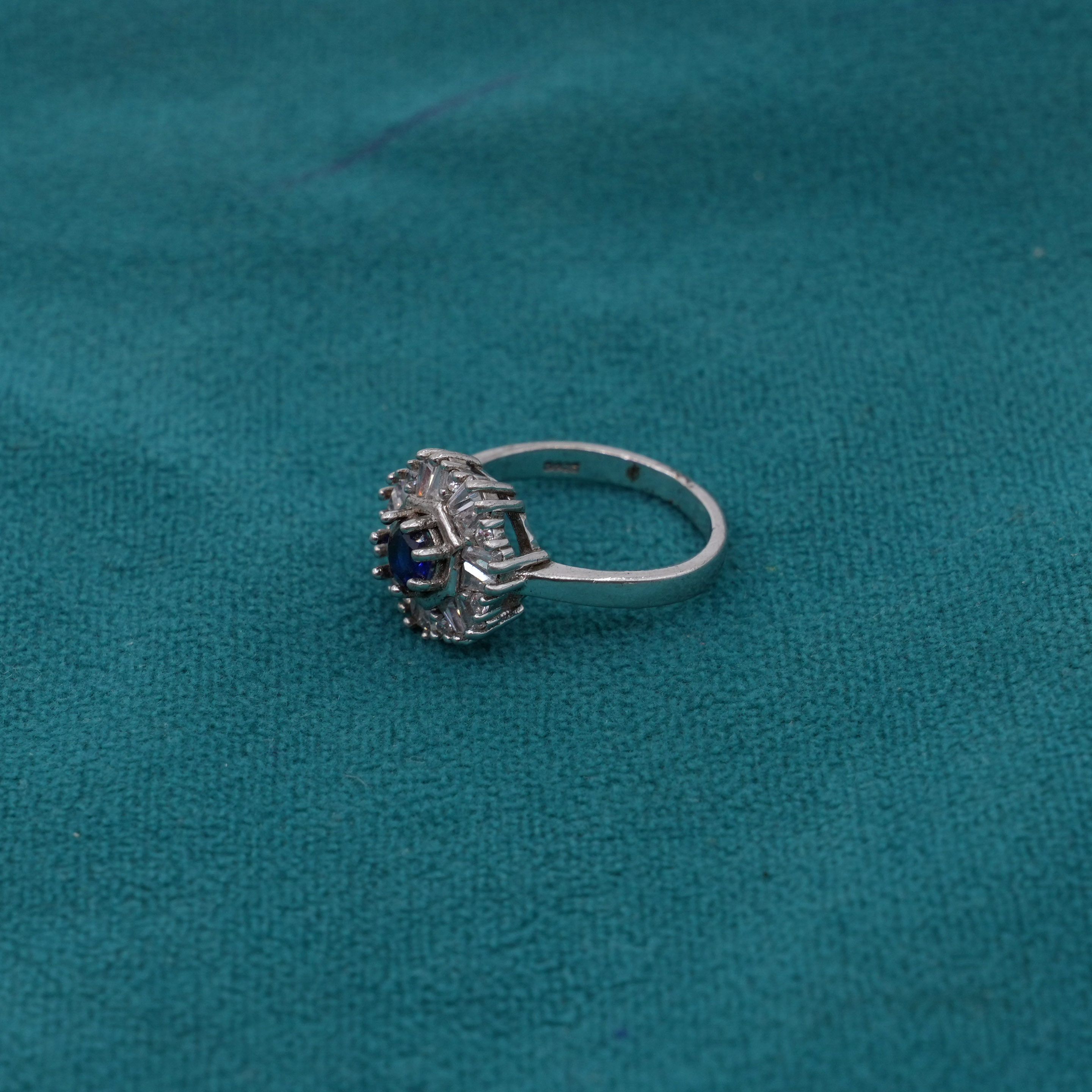Silver Gemstone Ring