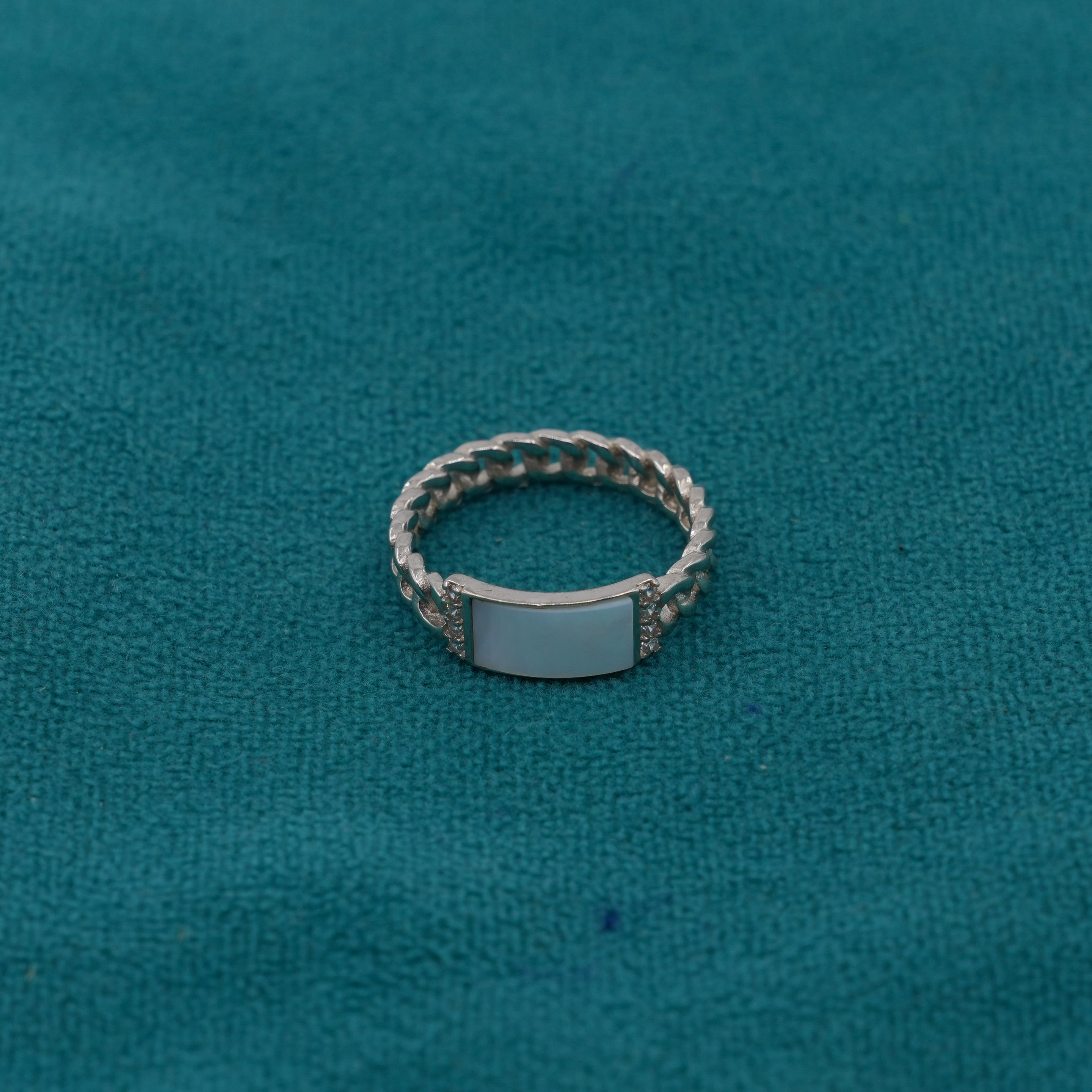 Ved Jewellers - Silver Rectangle Ring