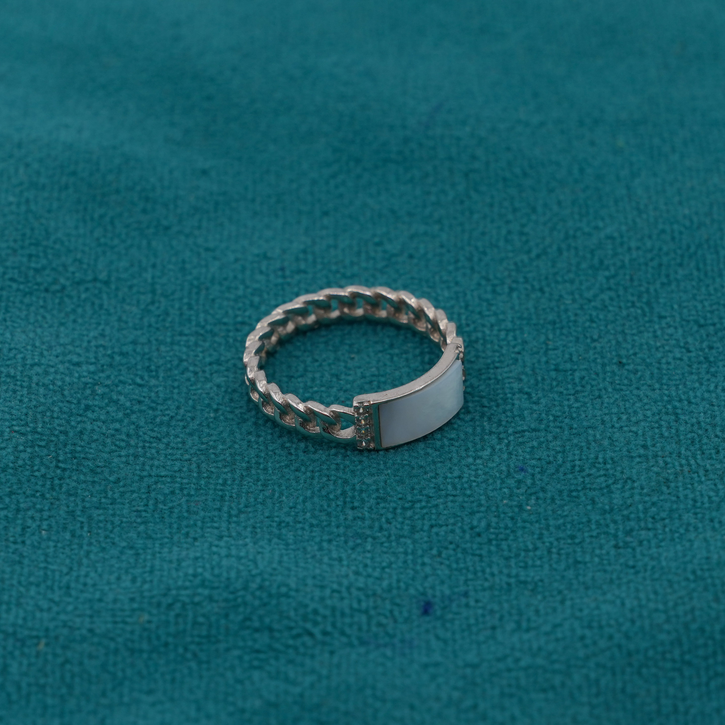 Ved Jewellers - Silver Rectangle Ring