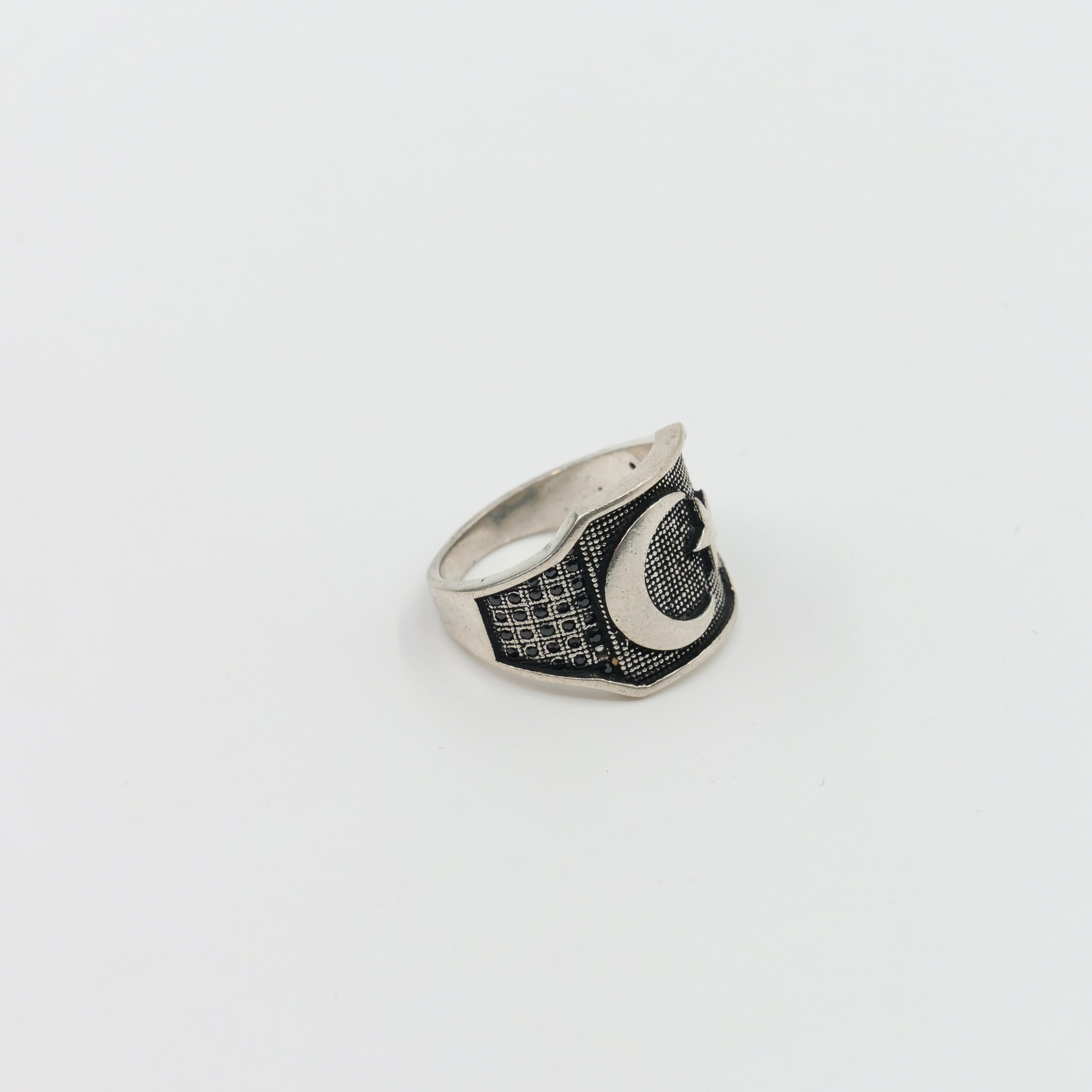 Ved Jewellers - Silver Crescent Ring