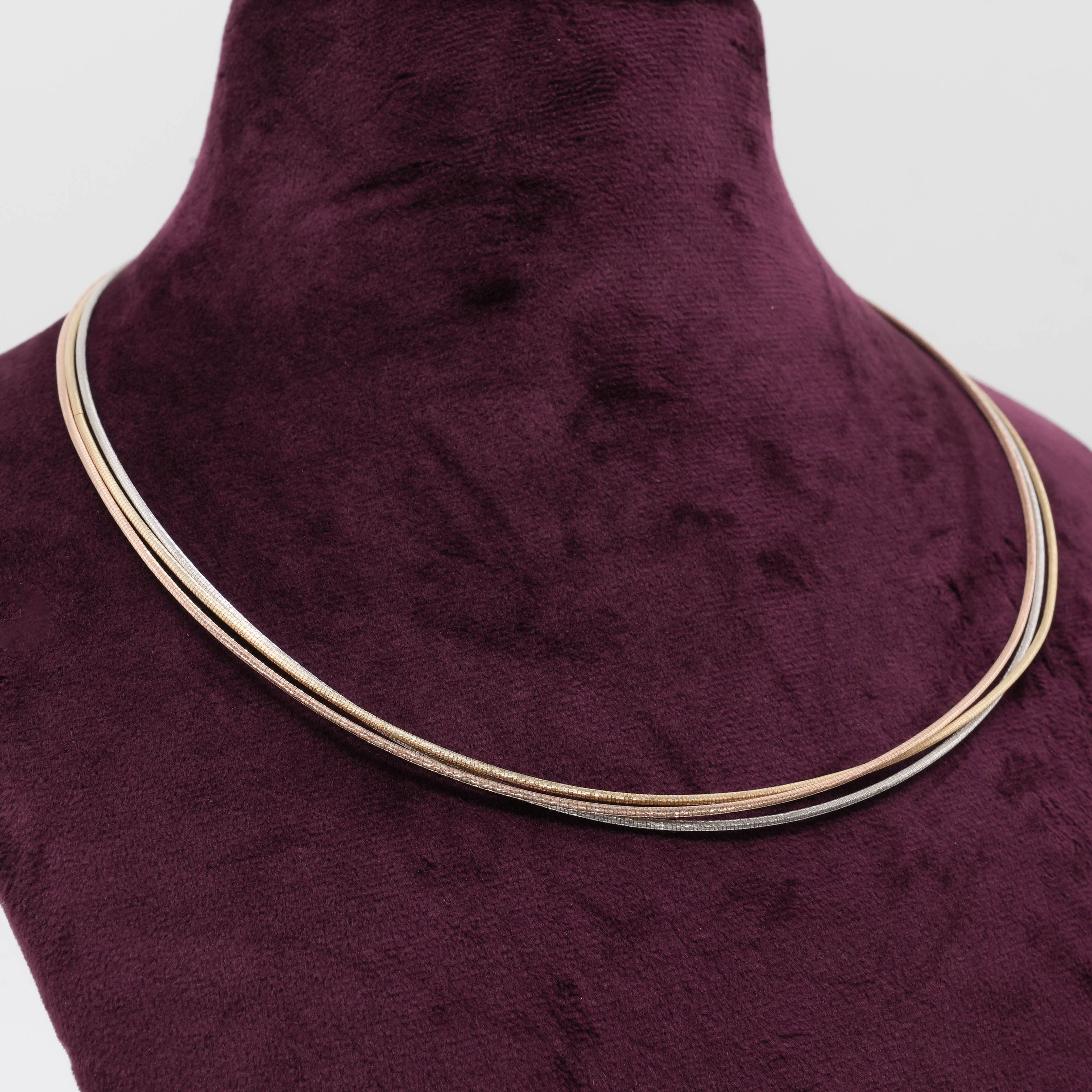 Ved Jewellers - Tri-Color Om Chain