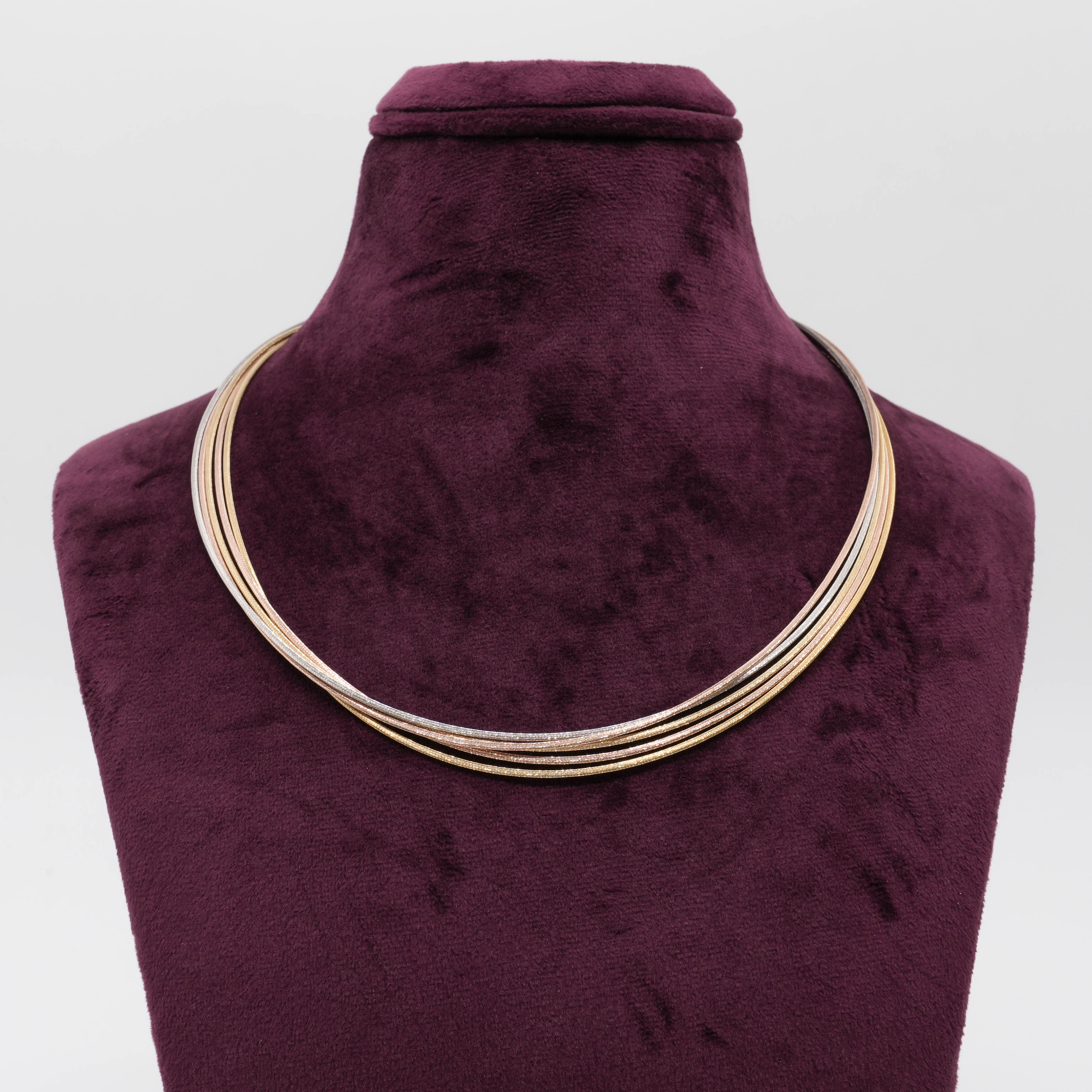 Ved Jewellers - Tri-color Om Choker