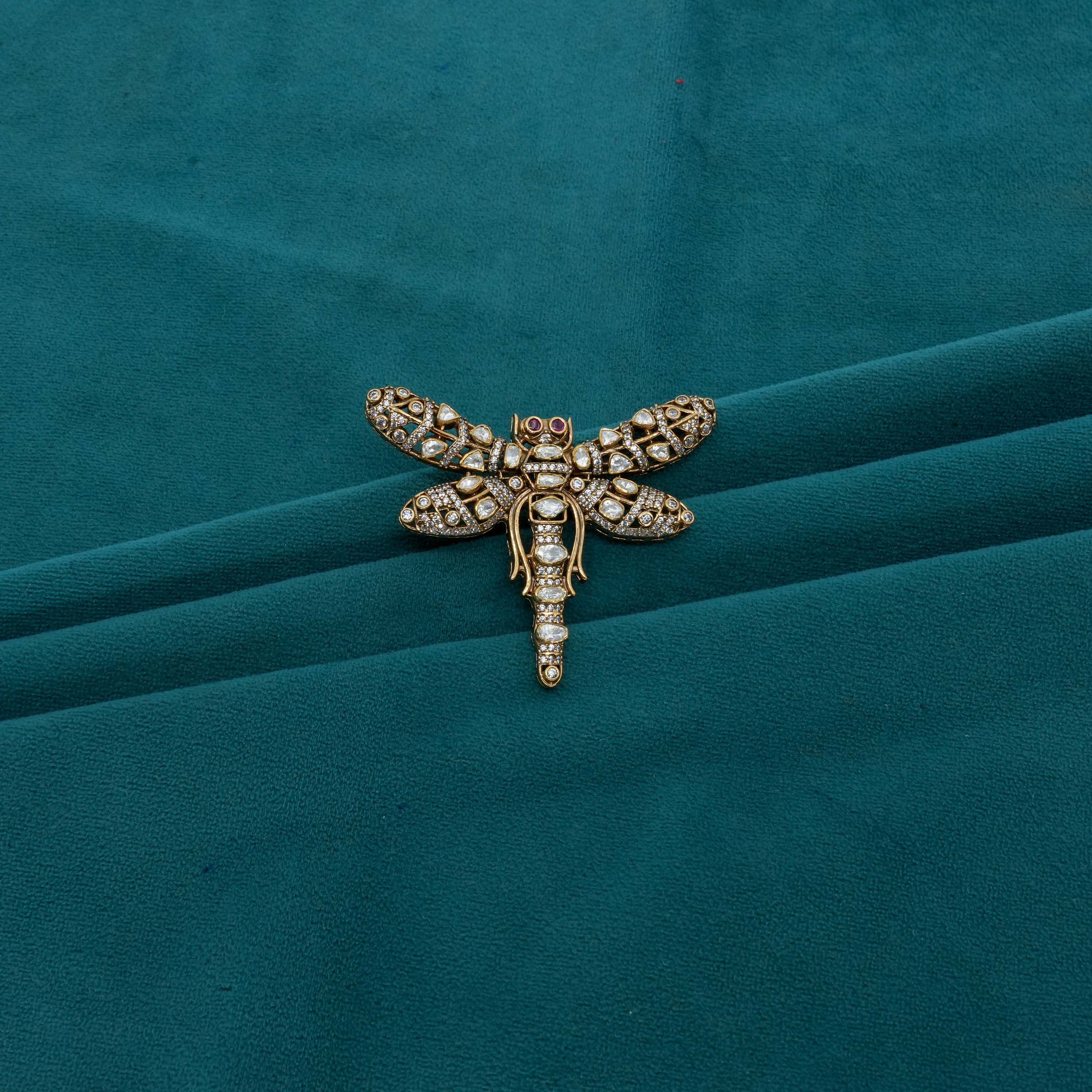 Ved Jewellers - Gold Dragonfly Brooch