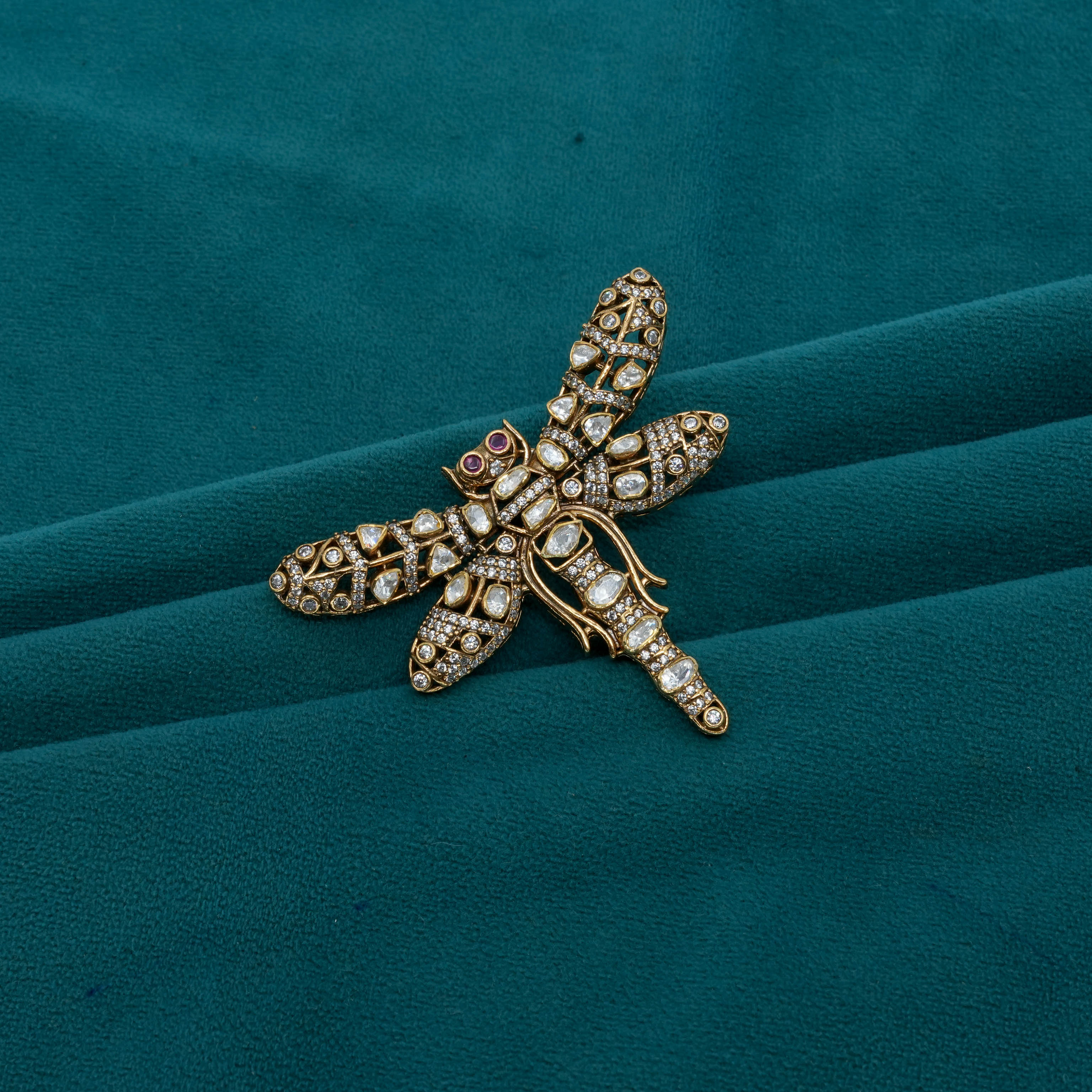 Ved Jewellers - Gold Dragonfly Brooch