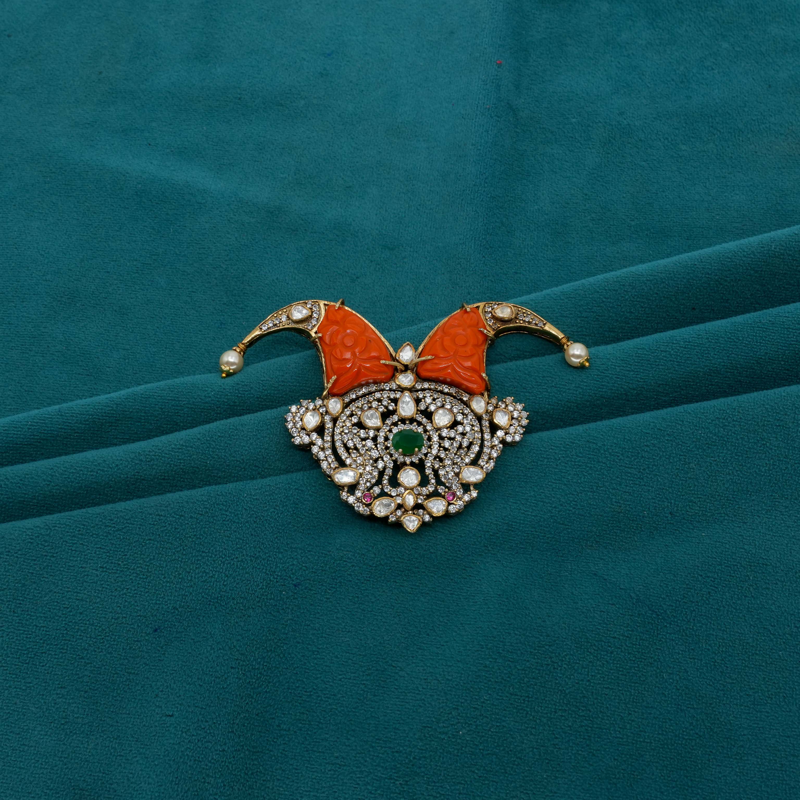 Ved Jewellers - Carved Coral Brooch