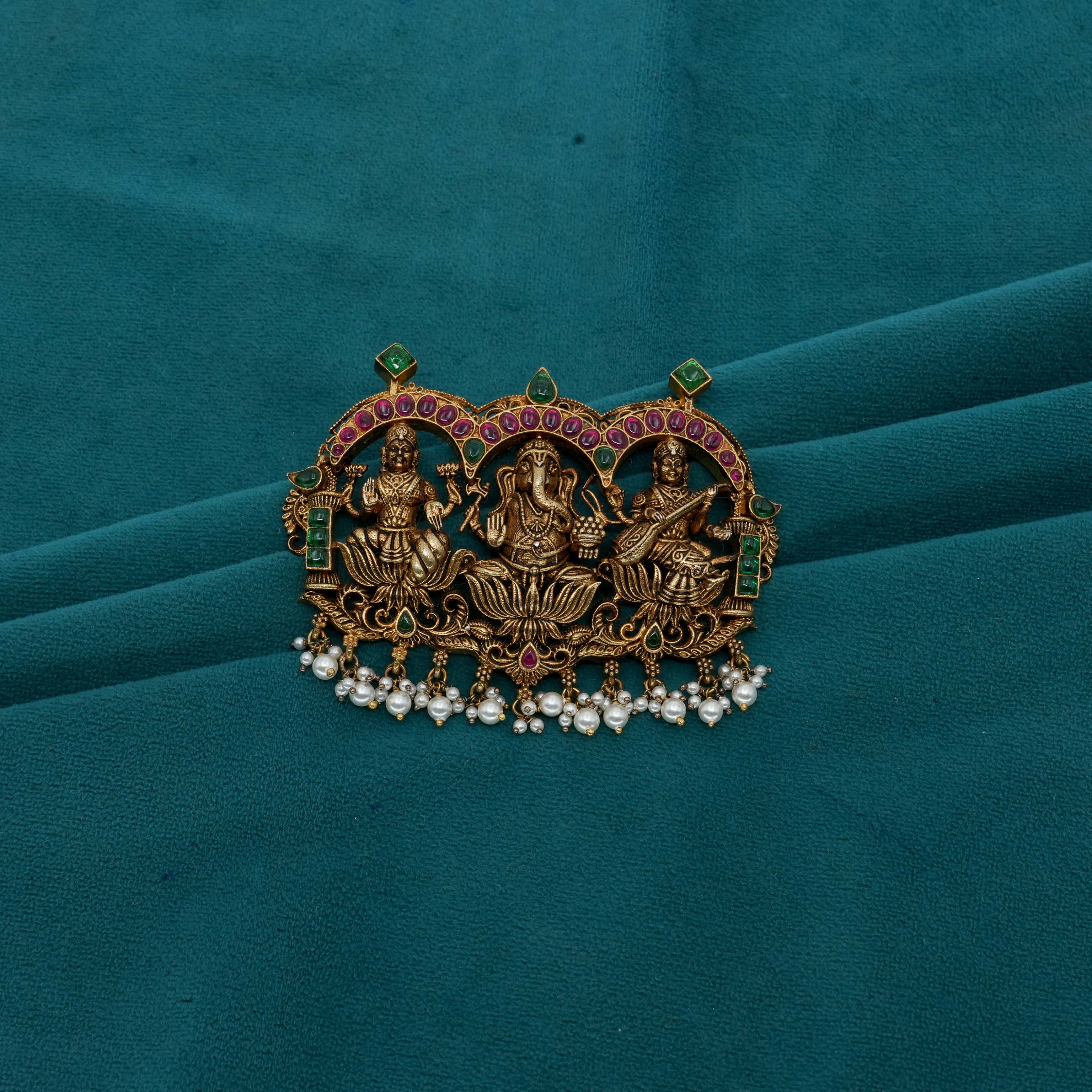 Ved Jewellers - Temple Lakshmi Brooch
