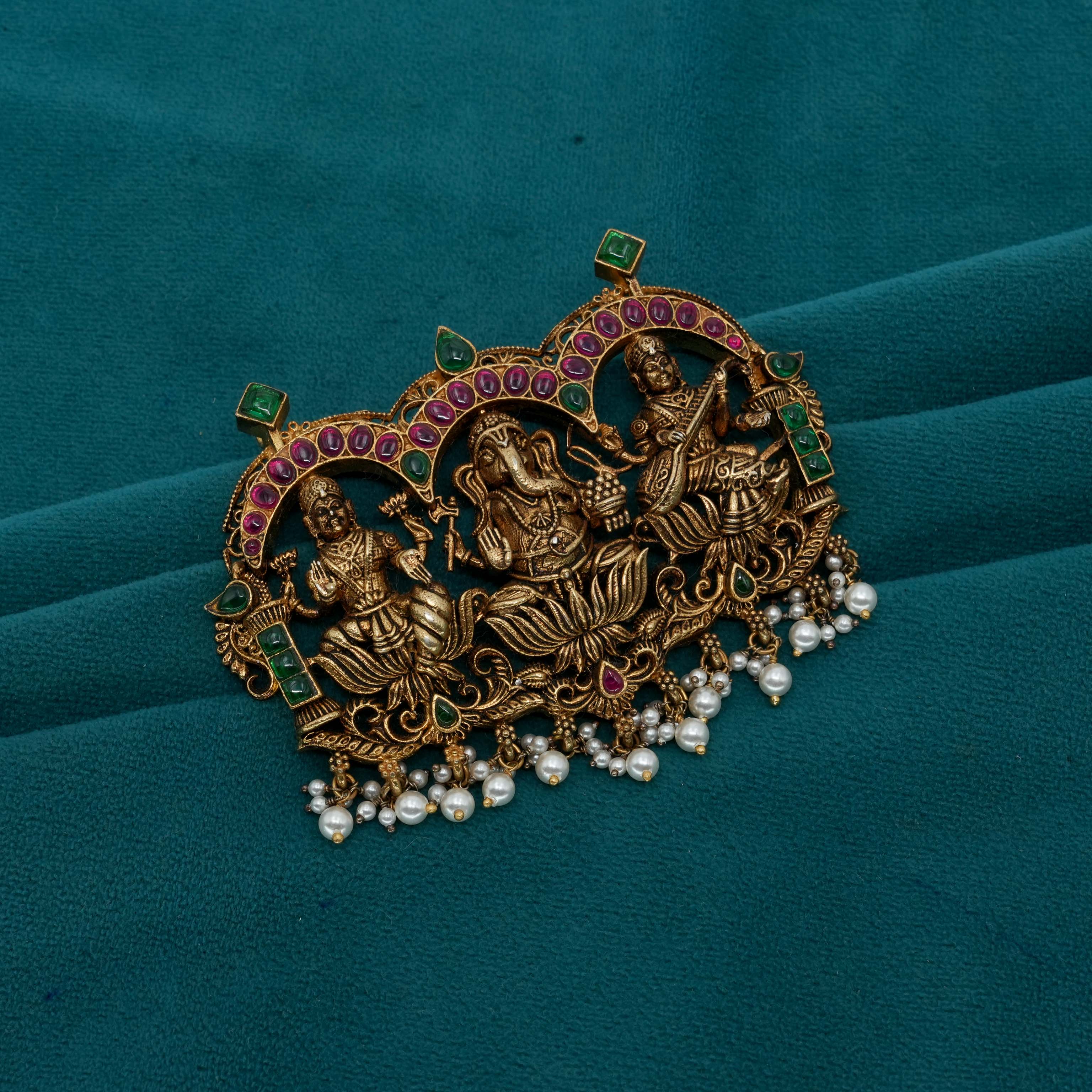 Ved Jewellers - Temple Lakshmi Brooch