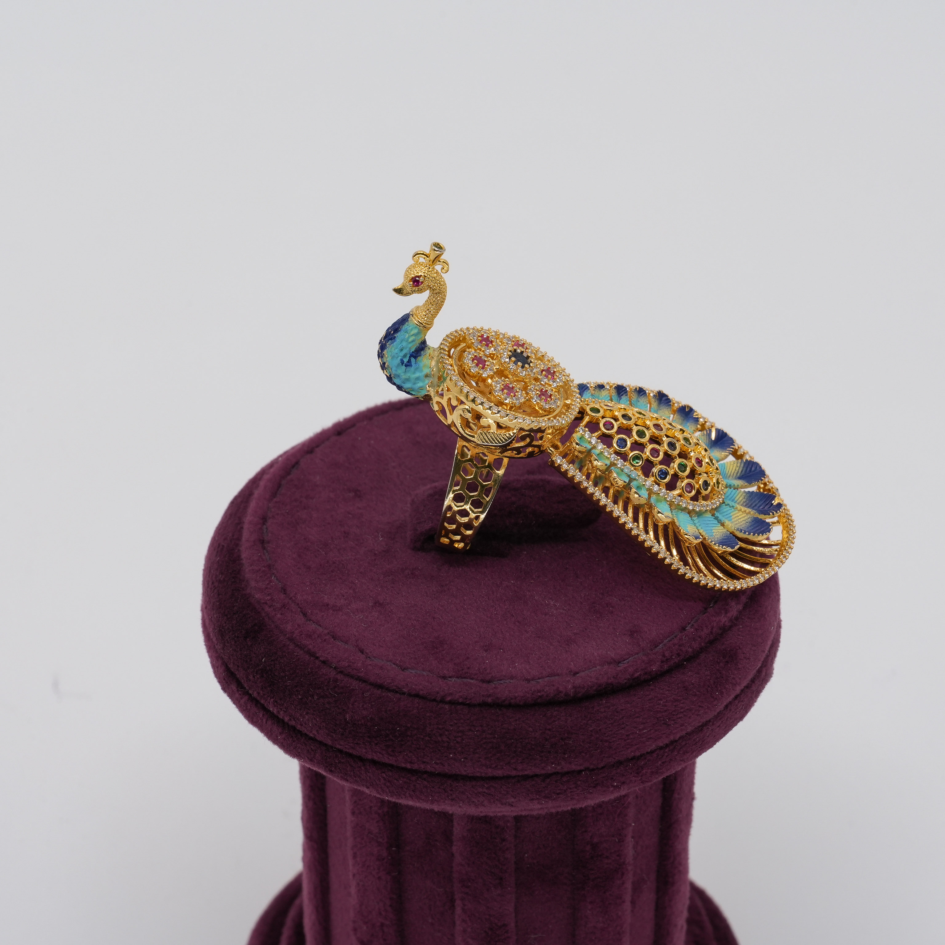 Ved Jewellers - Peacock Enamel Ring