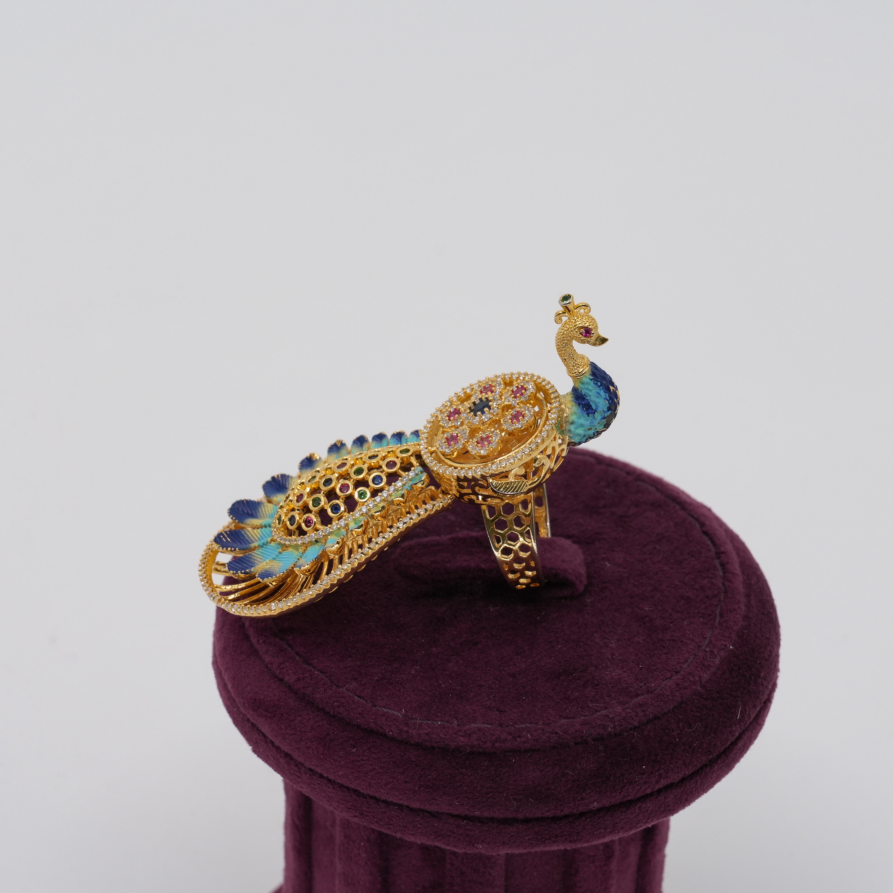 Ved Jewellers - Peacock Enamel Ring