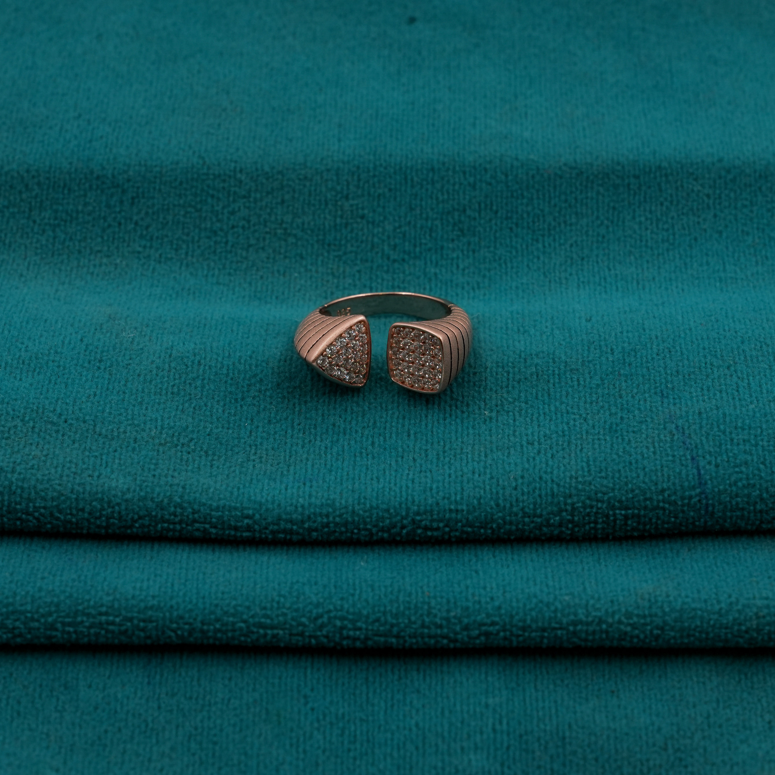 Ved Jewellers - CZ Triangle Ring
