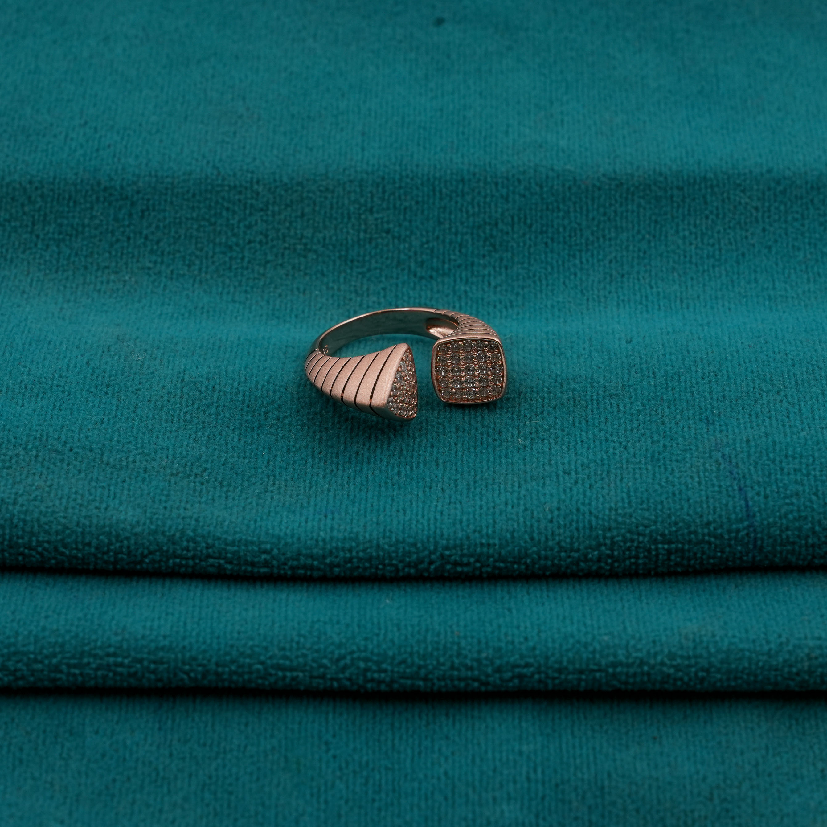 Ved Jewellers - CZ Triangle Ring