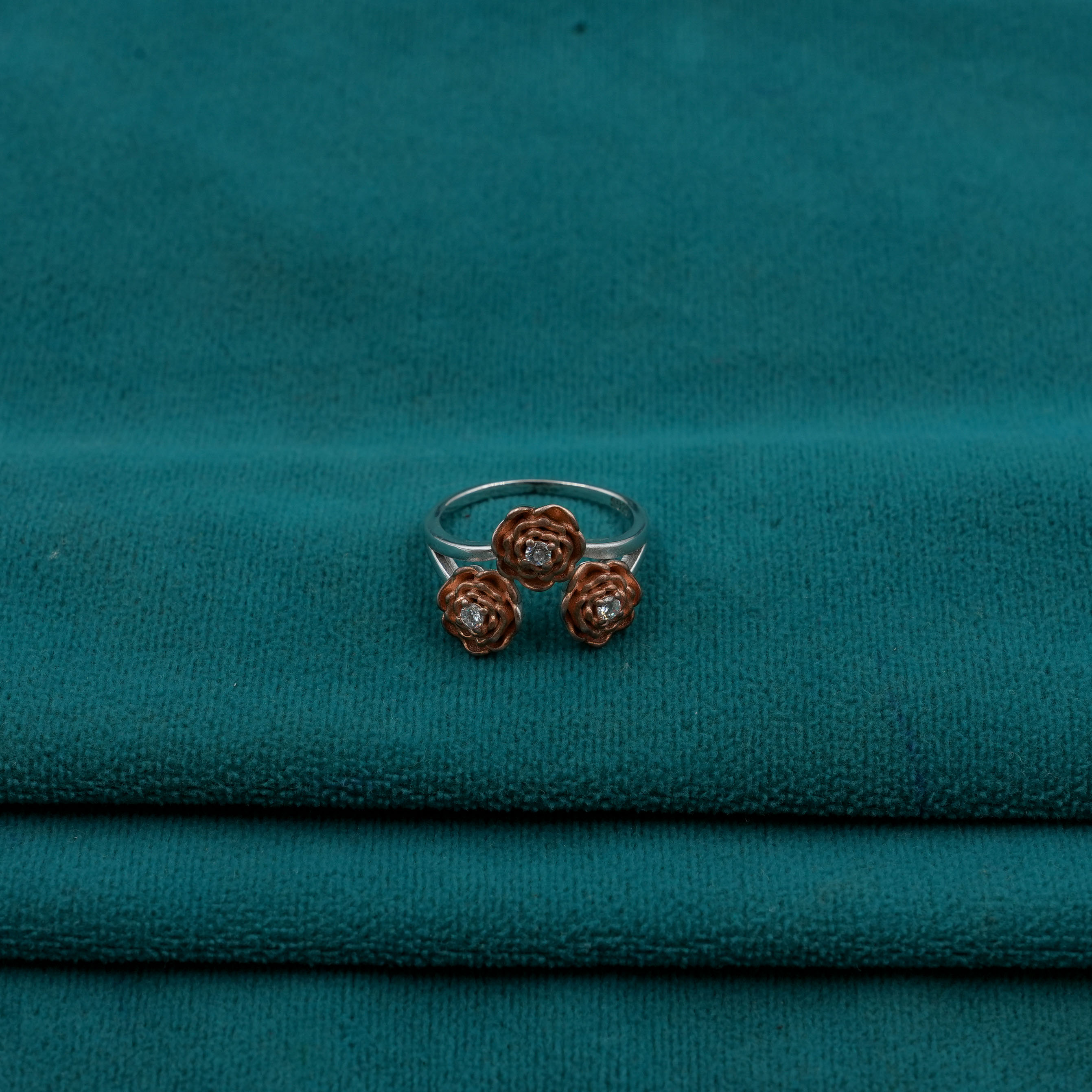 Ved Jewellers - Rose Gold Flower Ring