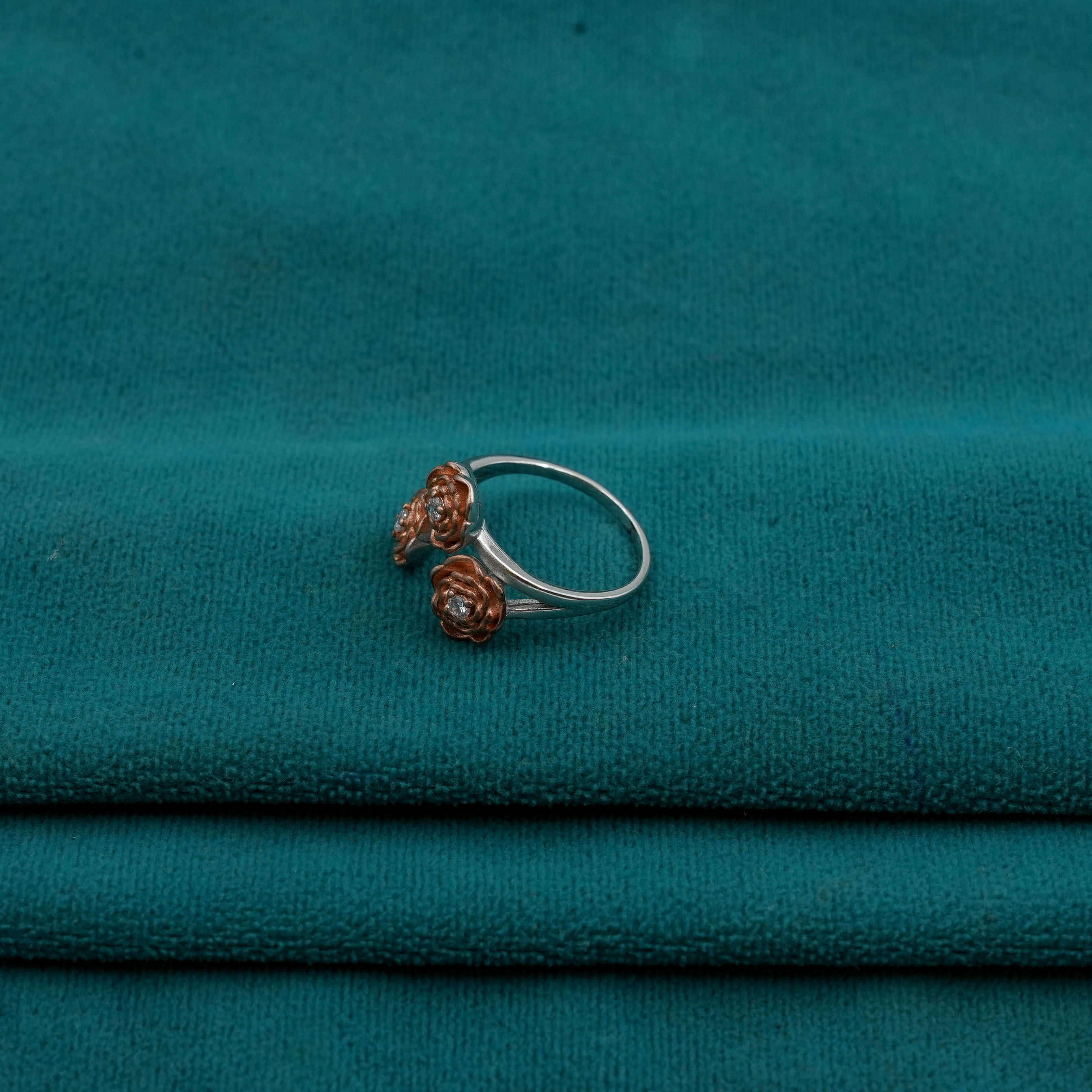 Rose Gold Flower Ring