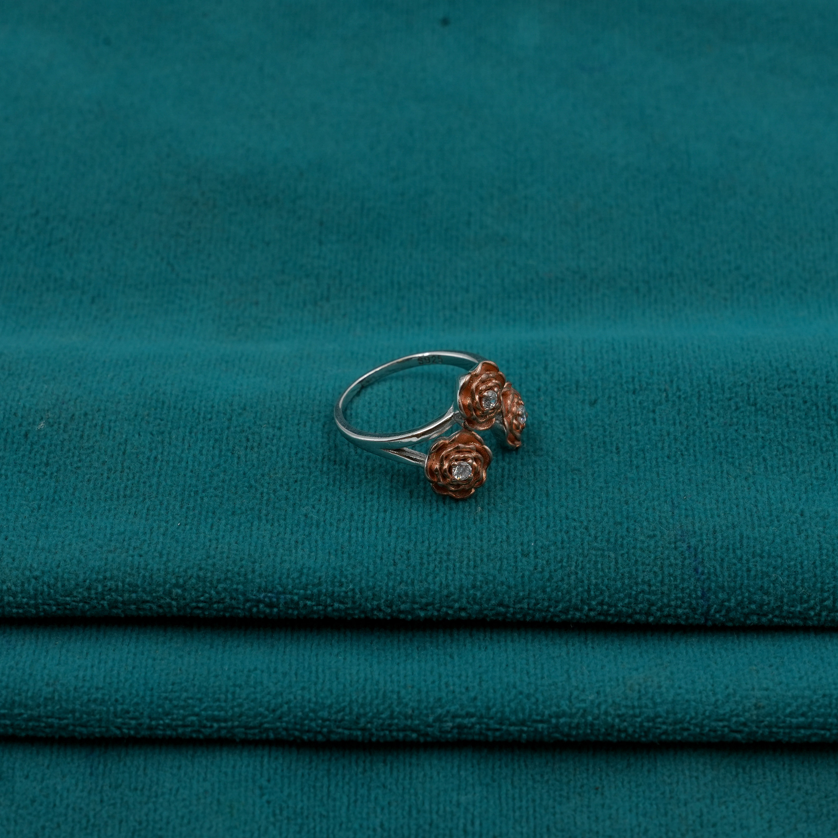 Rose Gold Flower Ring