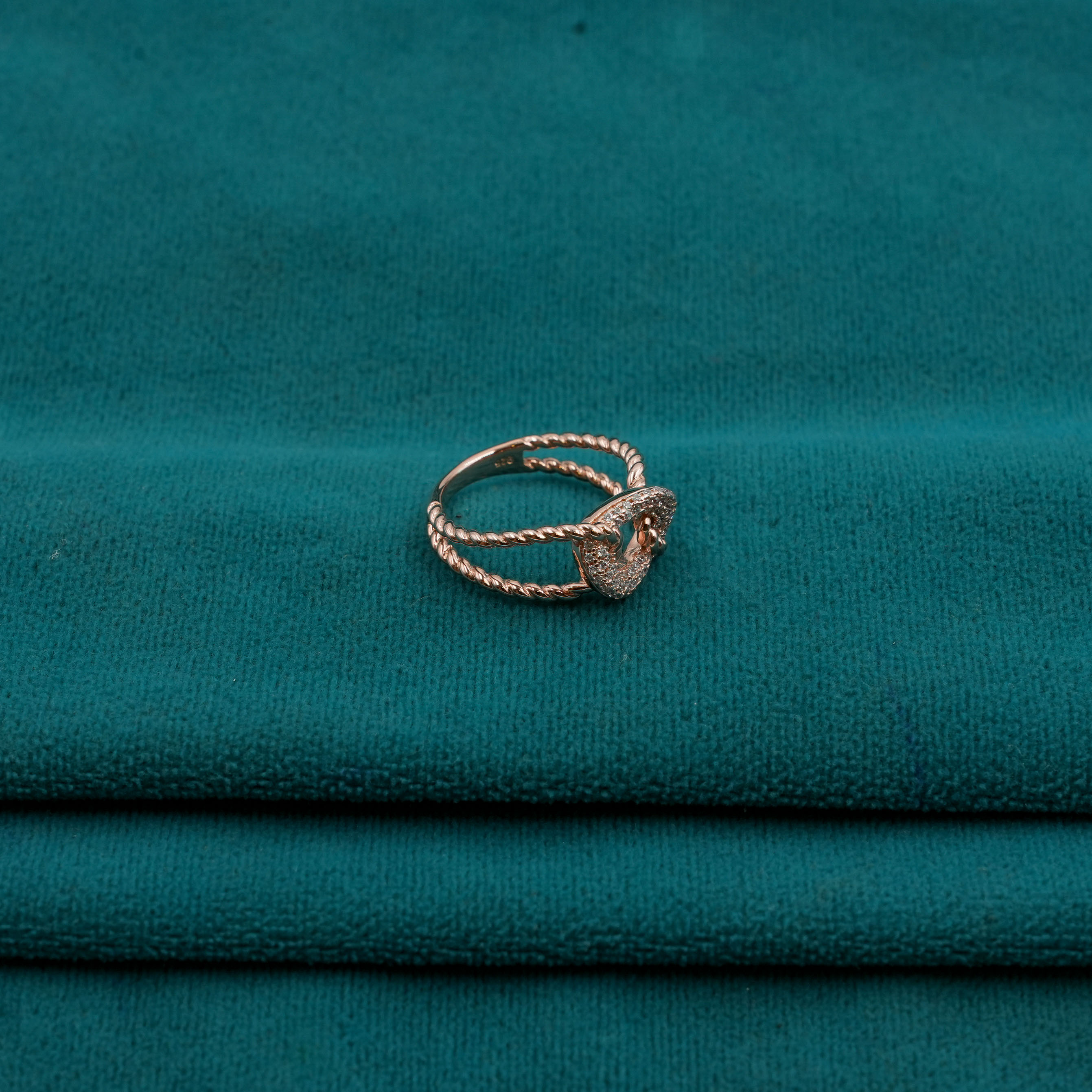Ved Jewellers - Rose Gold CZ Ring