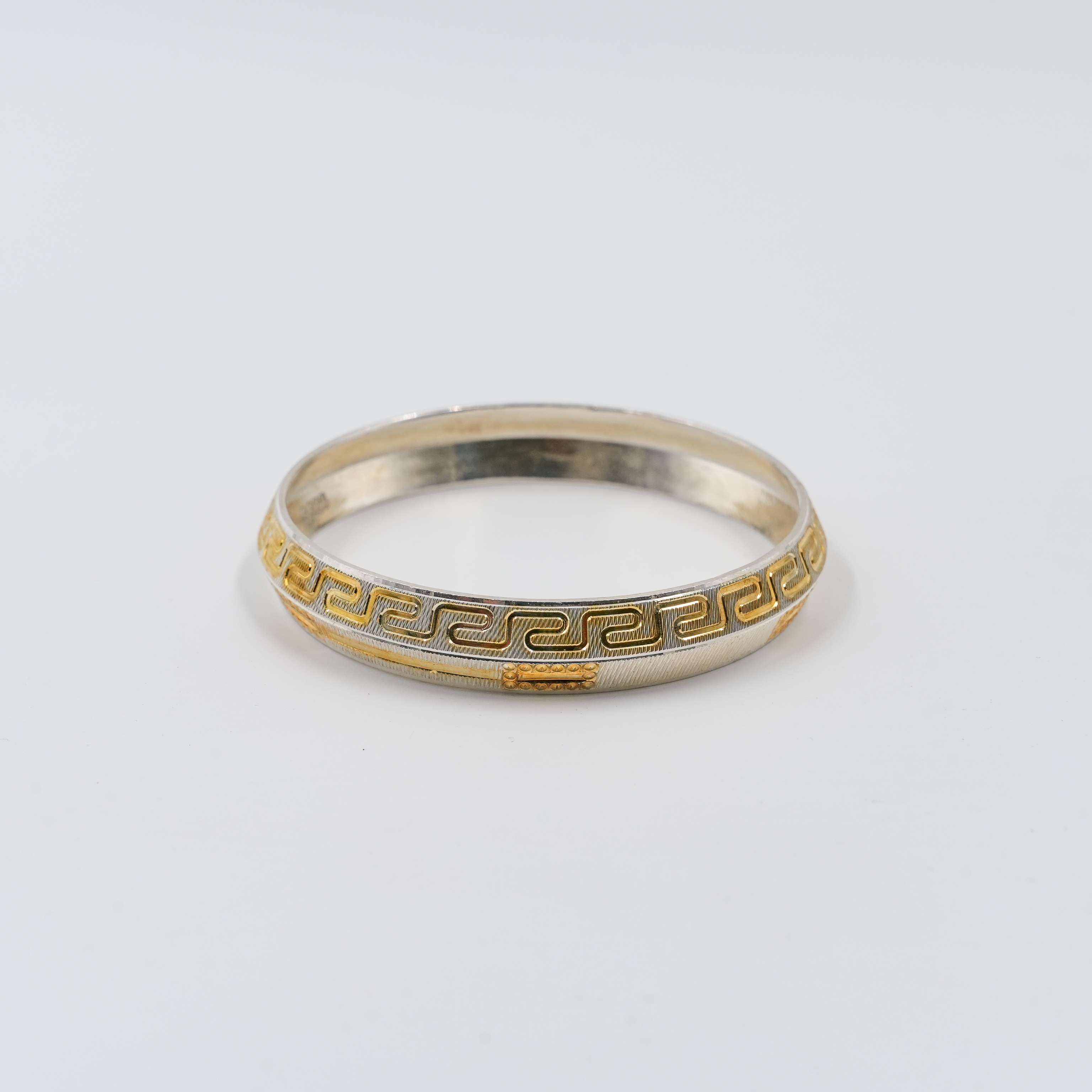 Ved Jewellers - Silver Greek Pattern Kada