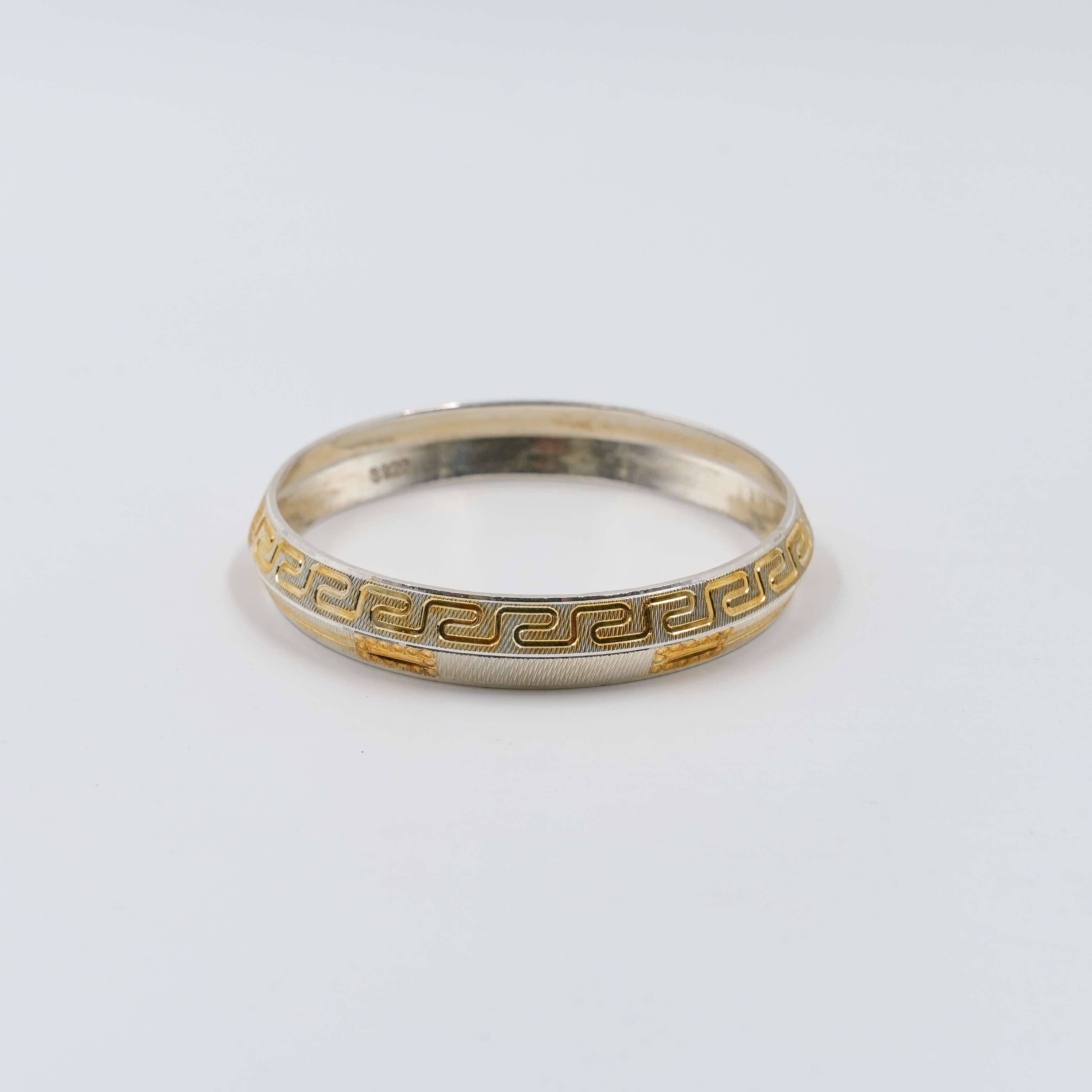 Ved Jewellers - Silver Greek Pattern Kada