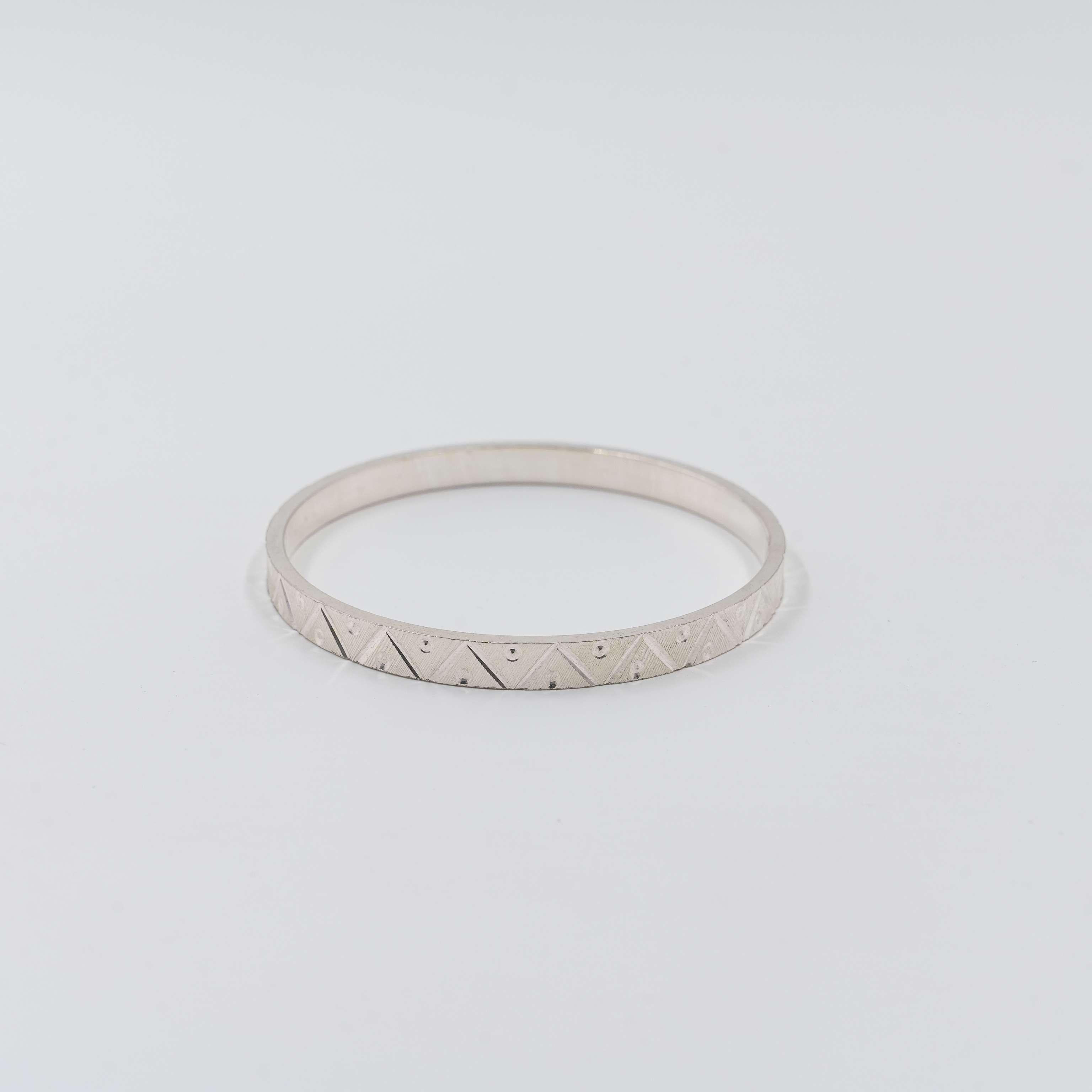 Ved Jewellers - Silver Geometric Kada