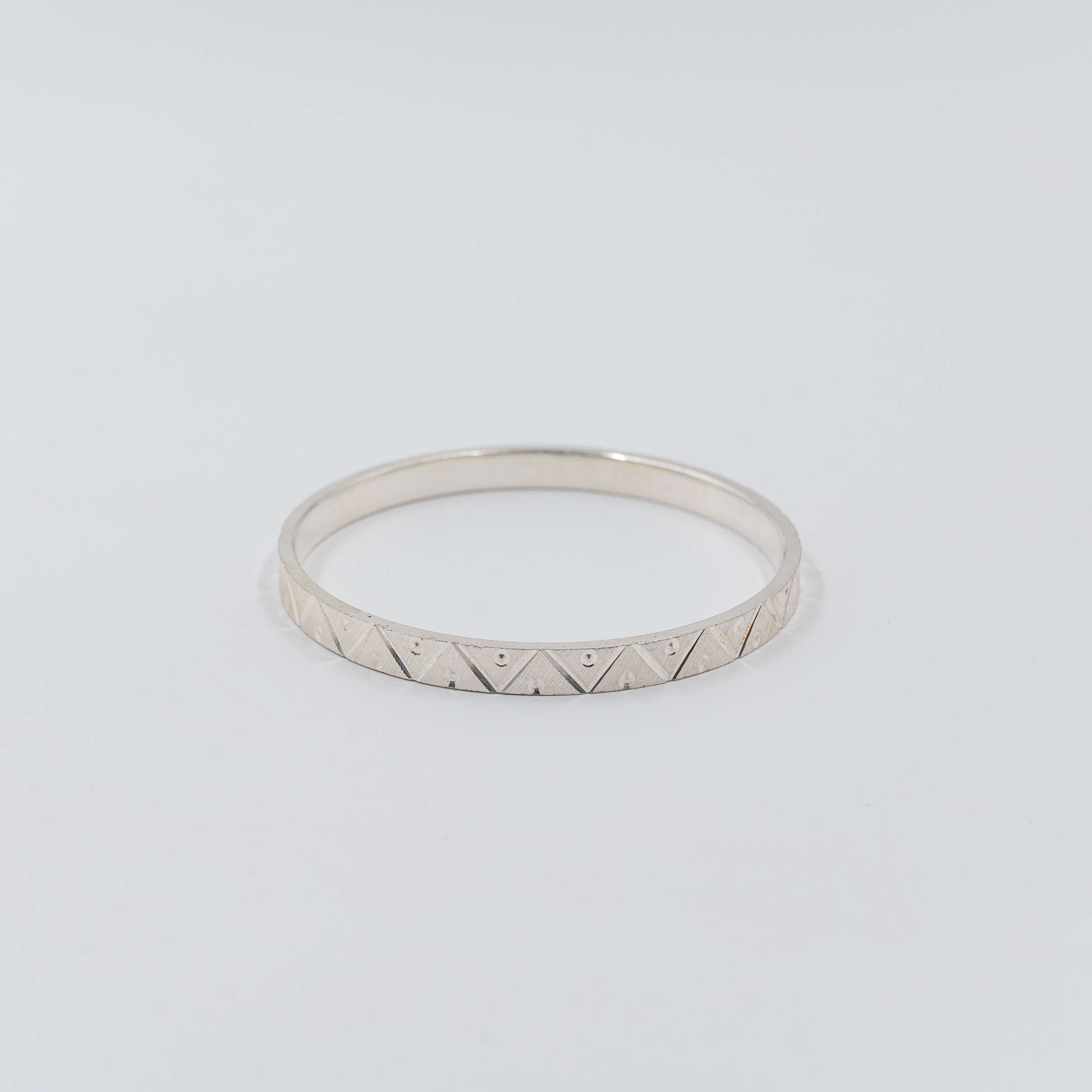 Ved Jewellers - Silver Geometric Kada