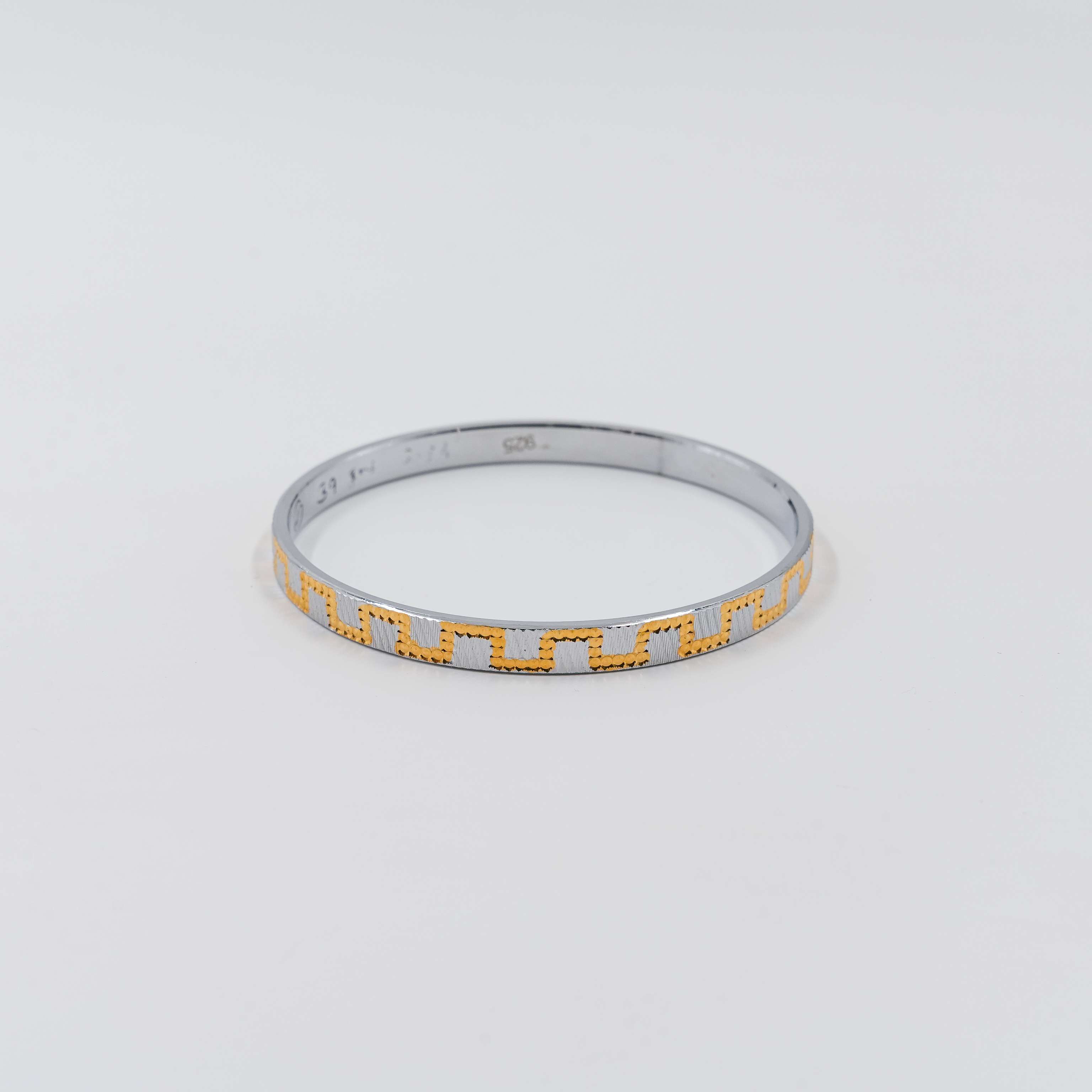 Ved Jewellers - Silver Greek Key Kada
