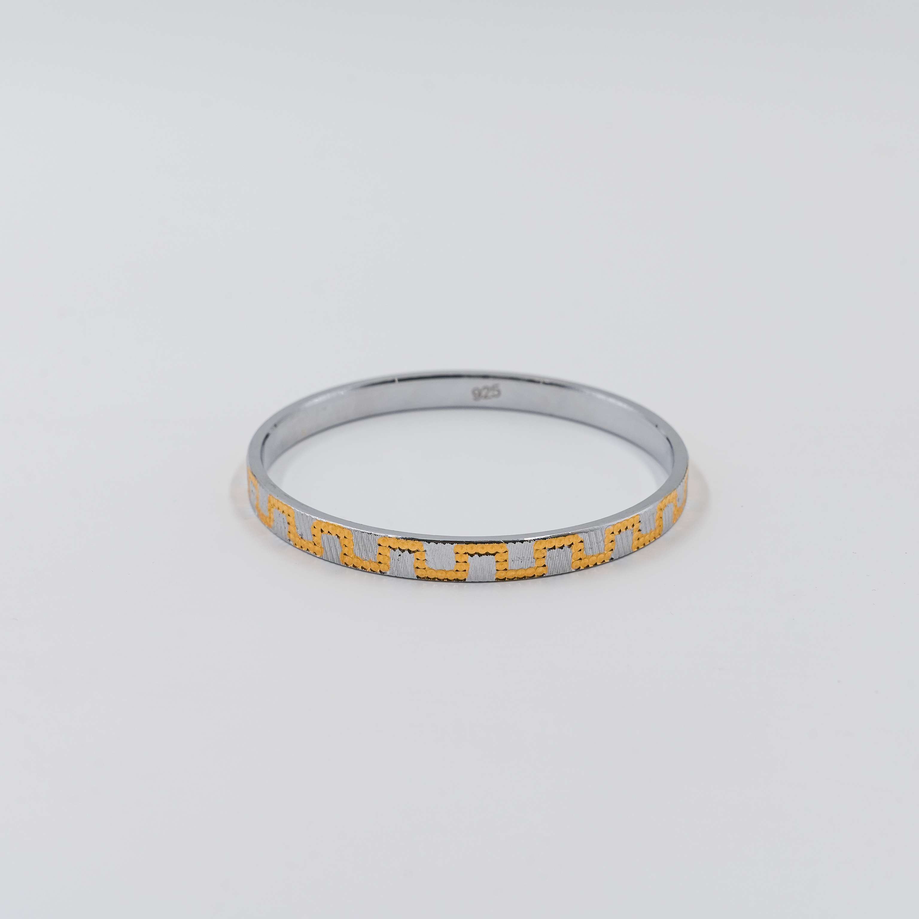 Ved Jewellers - Silver Geometric Kada