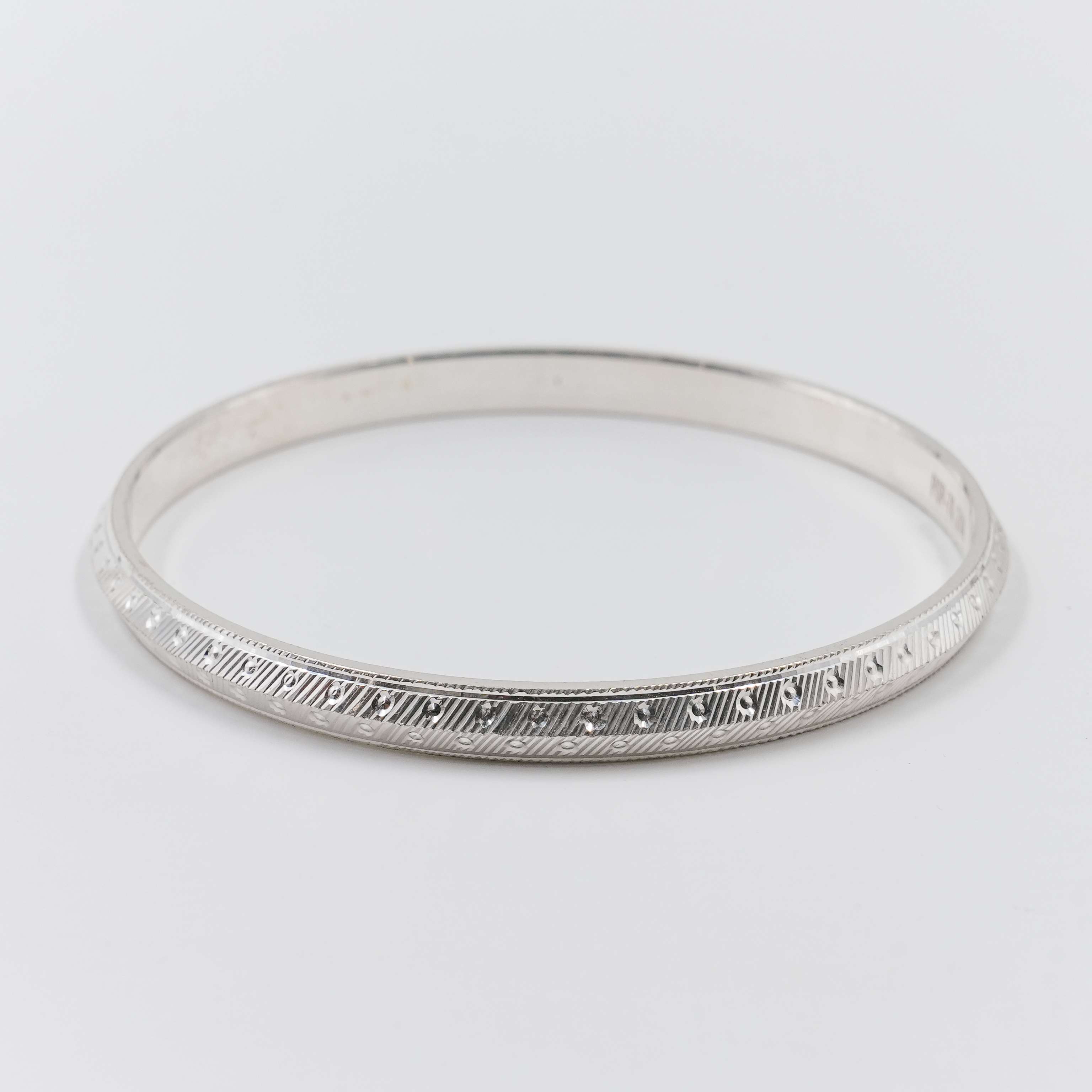 Silver Engraved Kada