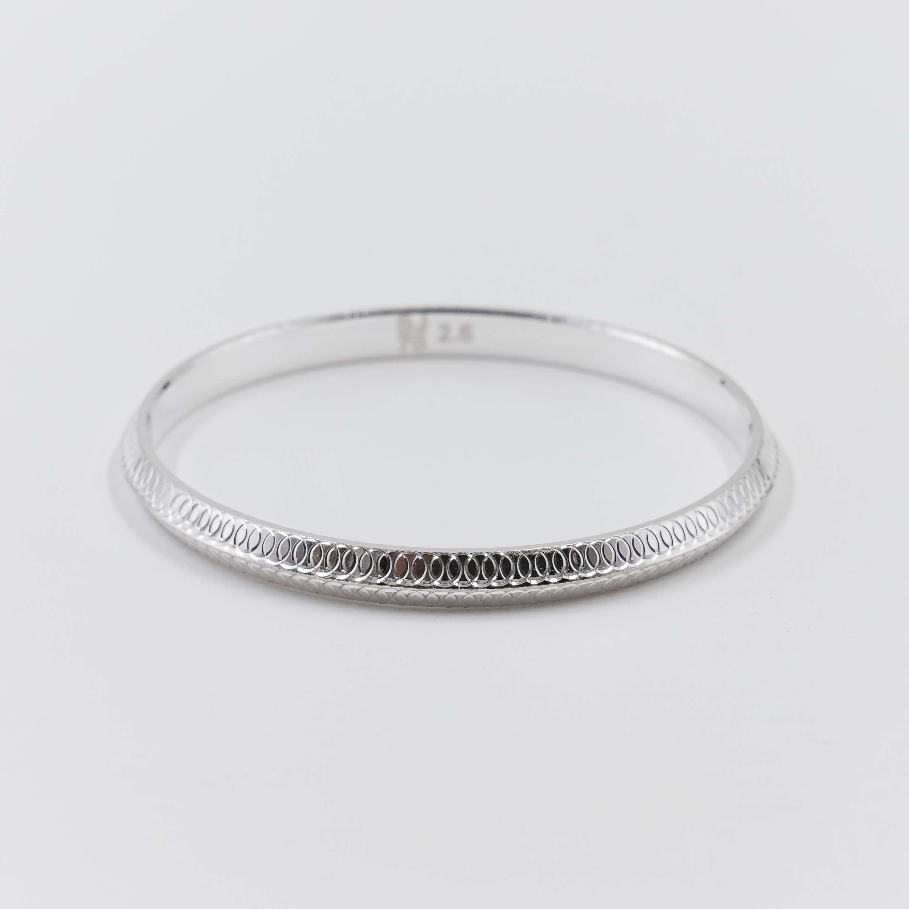 Silver Patterned Kada