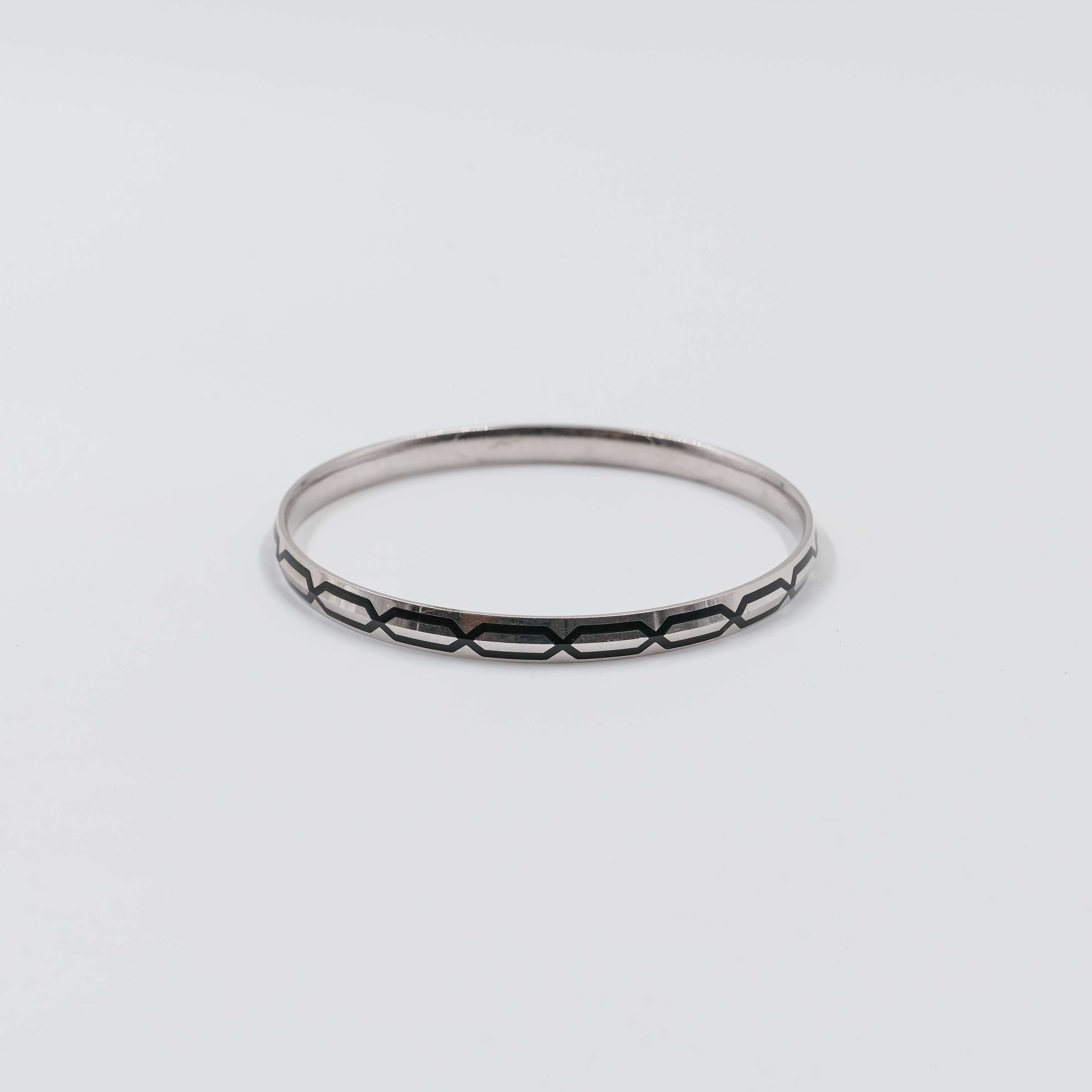 Ved Jewellers - Silver Geometric Kada