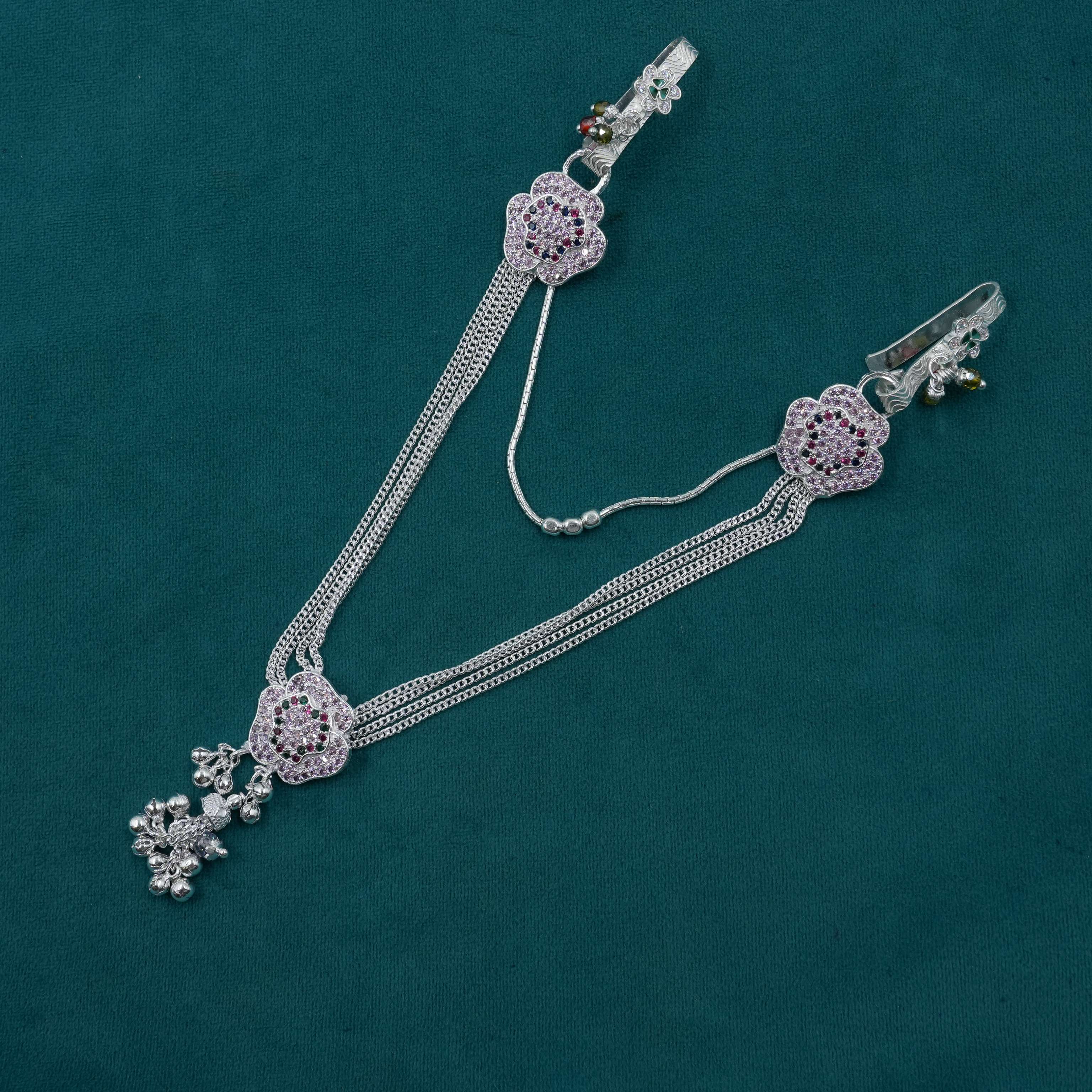 Ved Jewellers - Silver Flower Chain