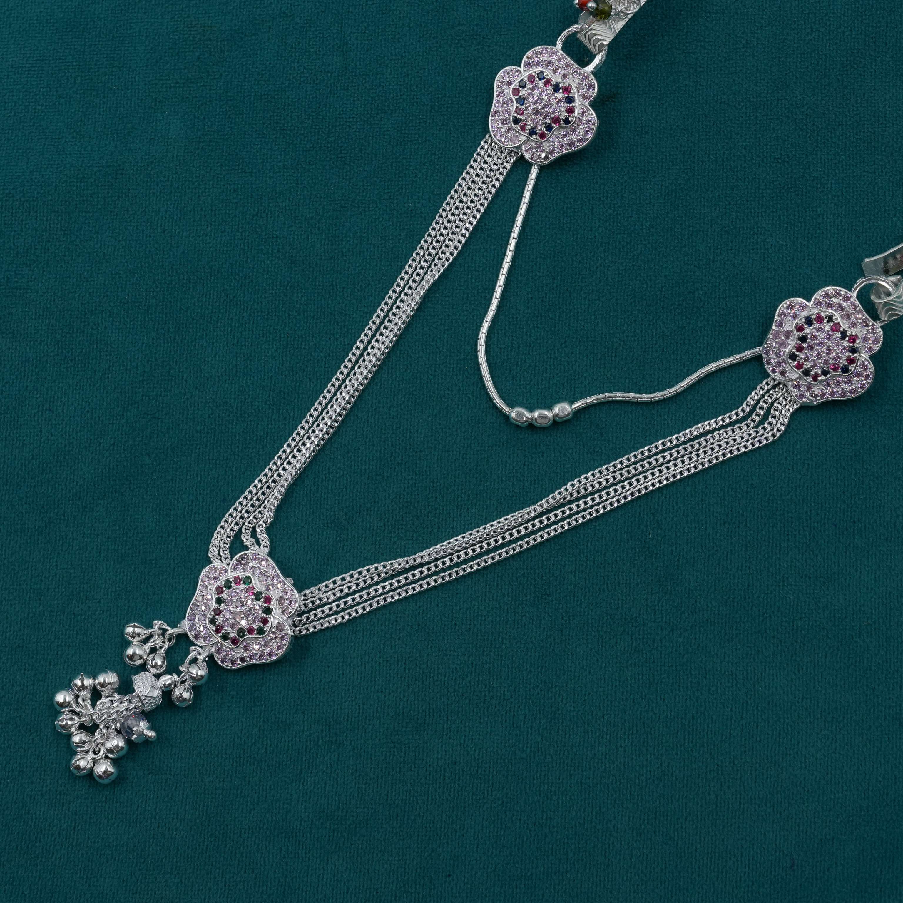 Ved Jewellers - Silver Flower Chain