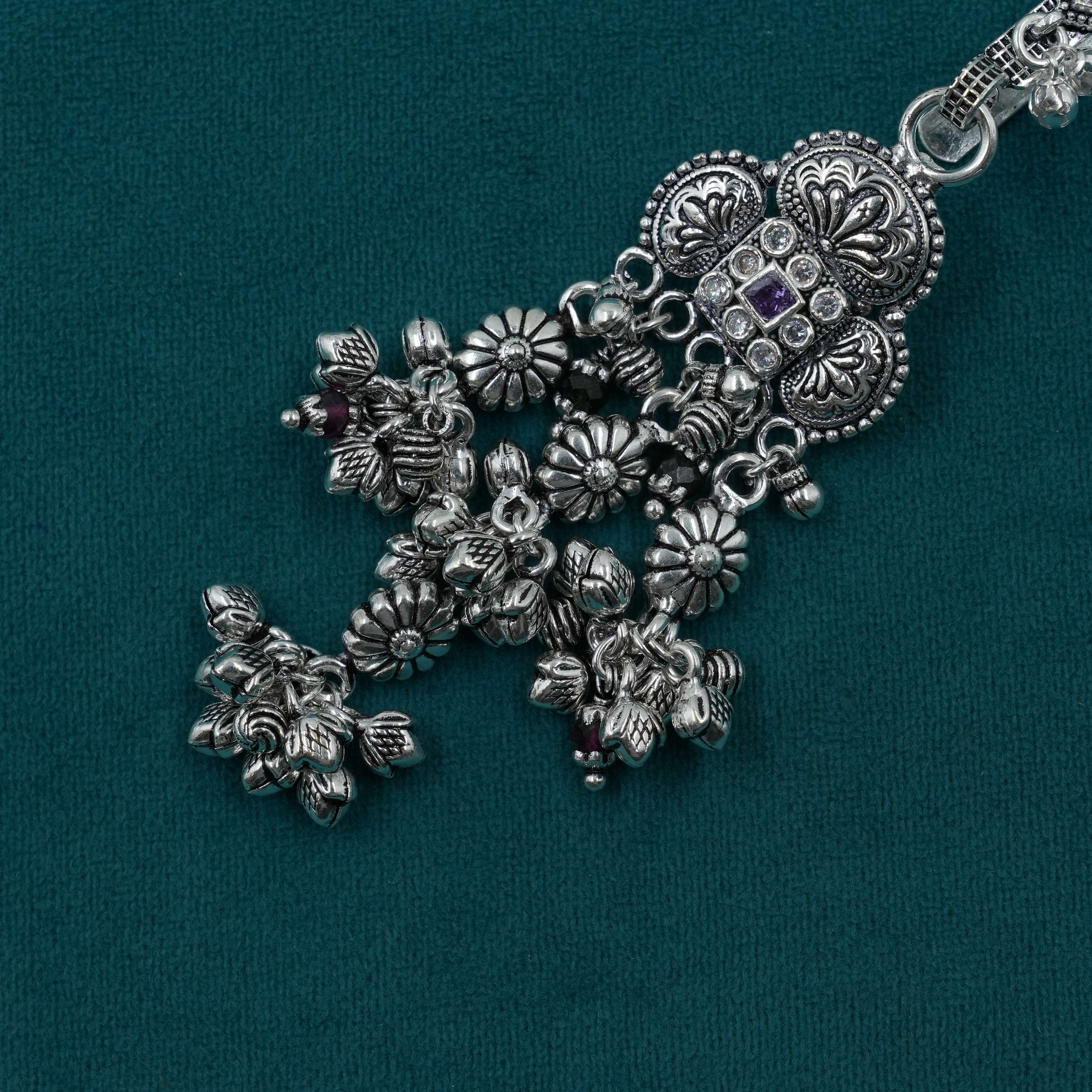Ved Jewellers - Silver Flower Keychain