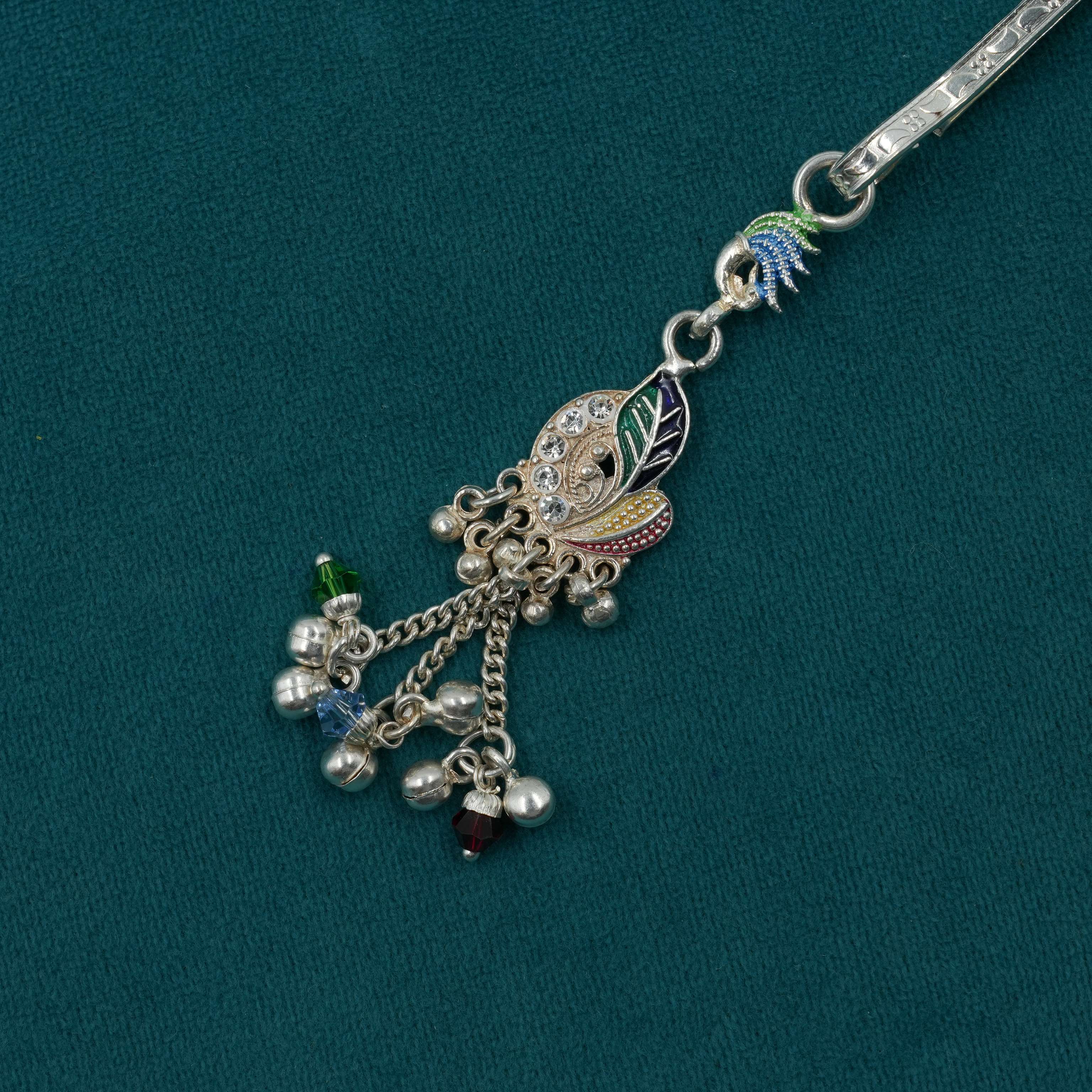 Ved Jewellers - Silver Peacock Keychain