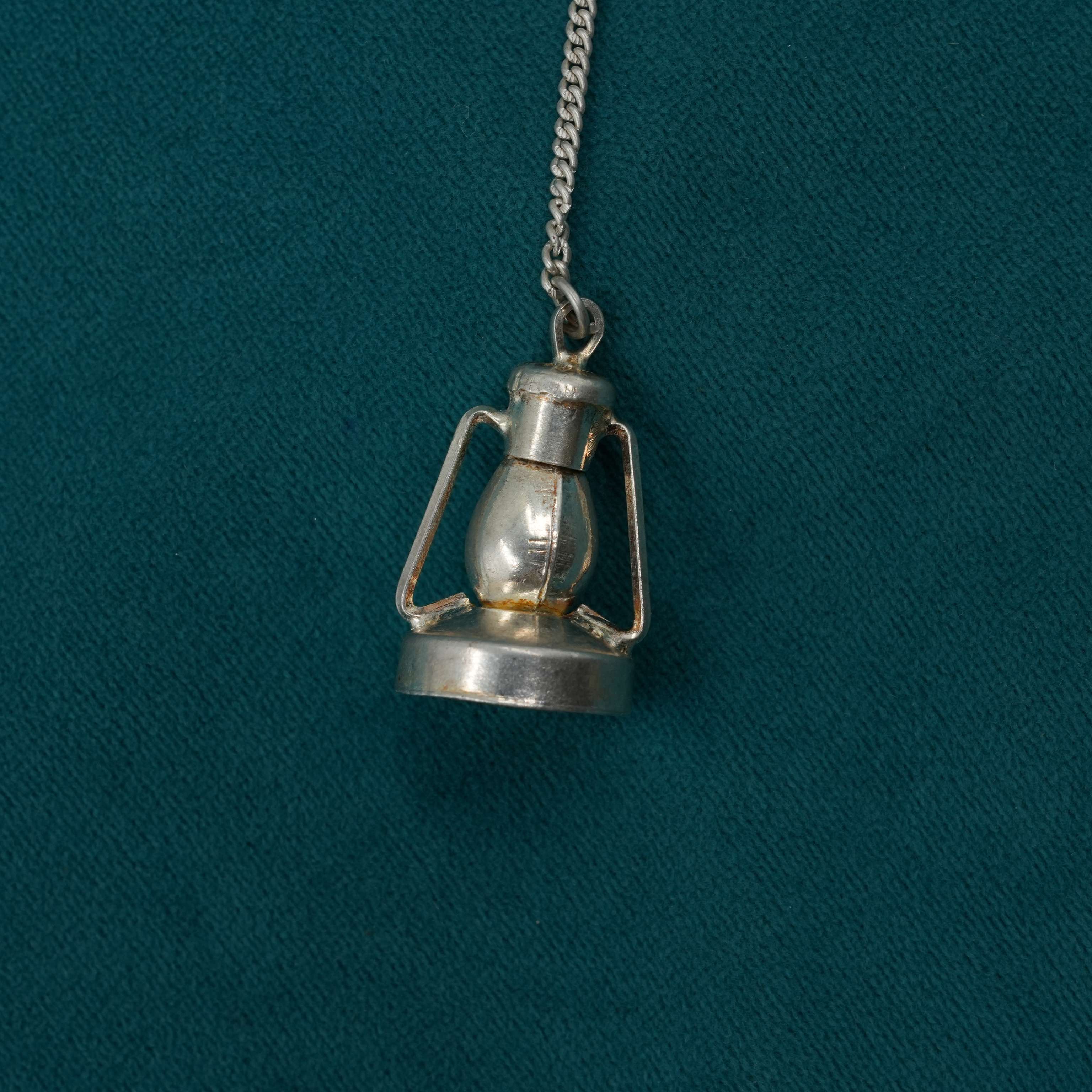 Silver Lantern Keychain