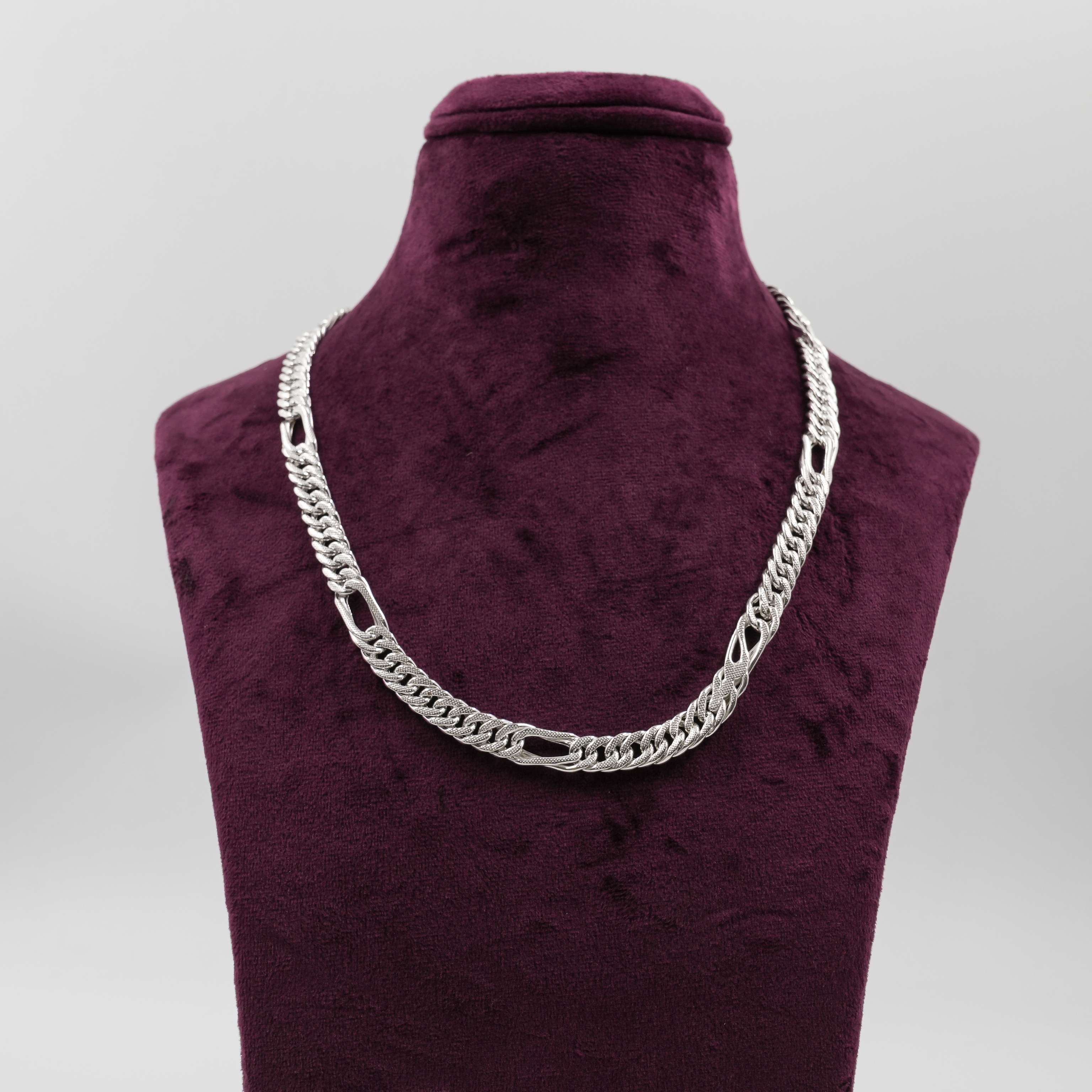 Ved Jewellers - Silver Figaro Chain
