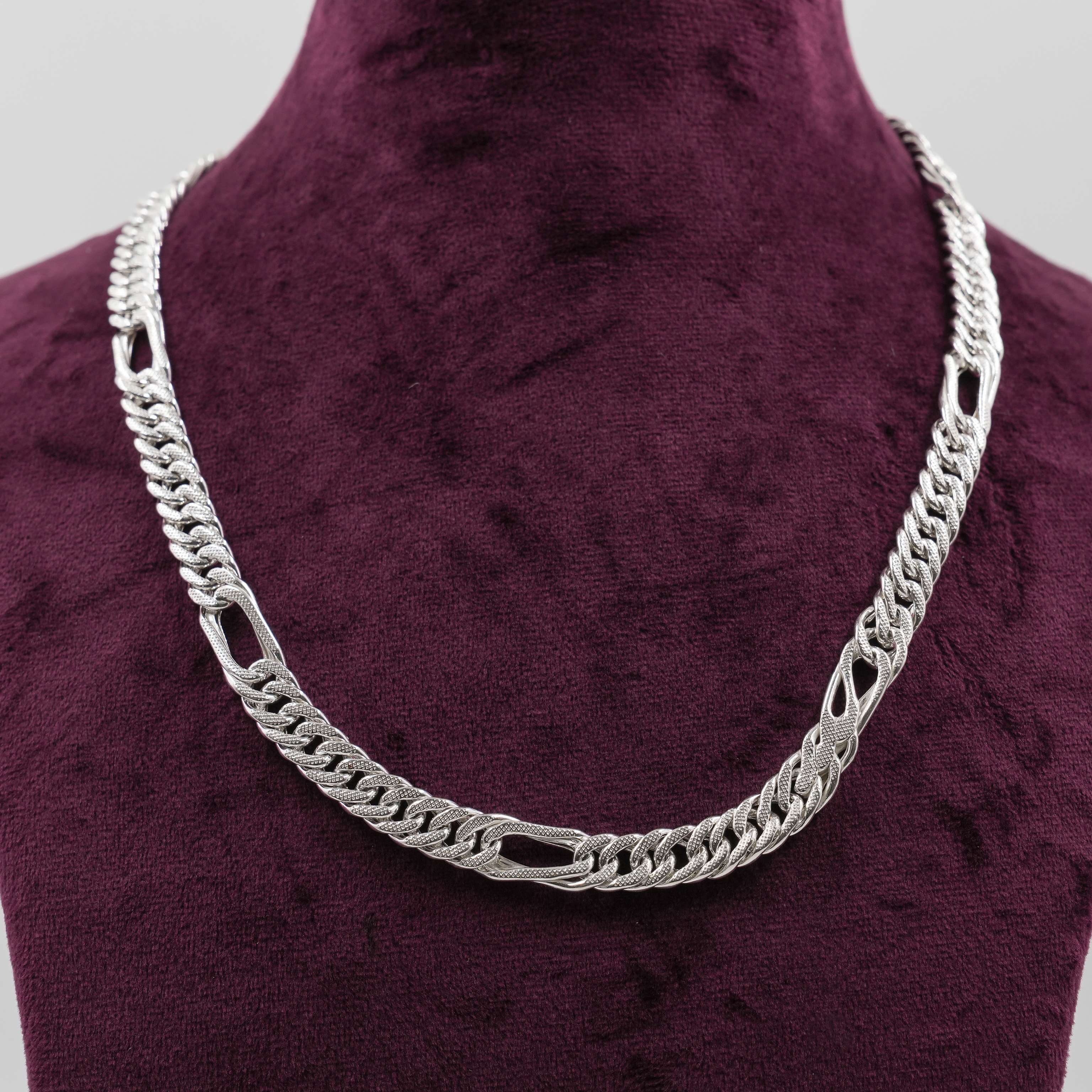 Ved Jewellers - Silver Figaro Chain