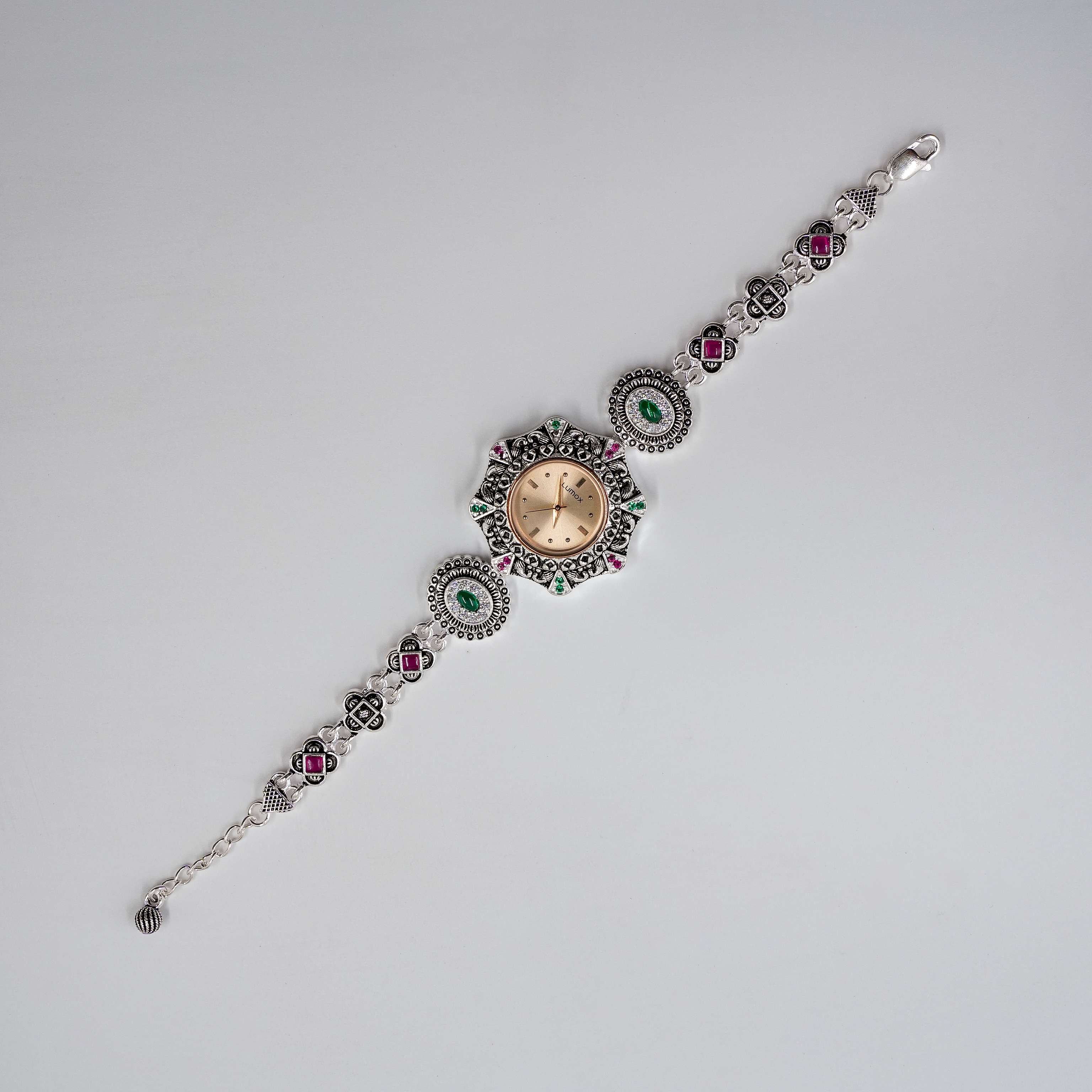 Ved Jewellers - Silver Gemstone Watch