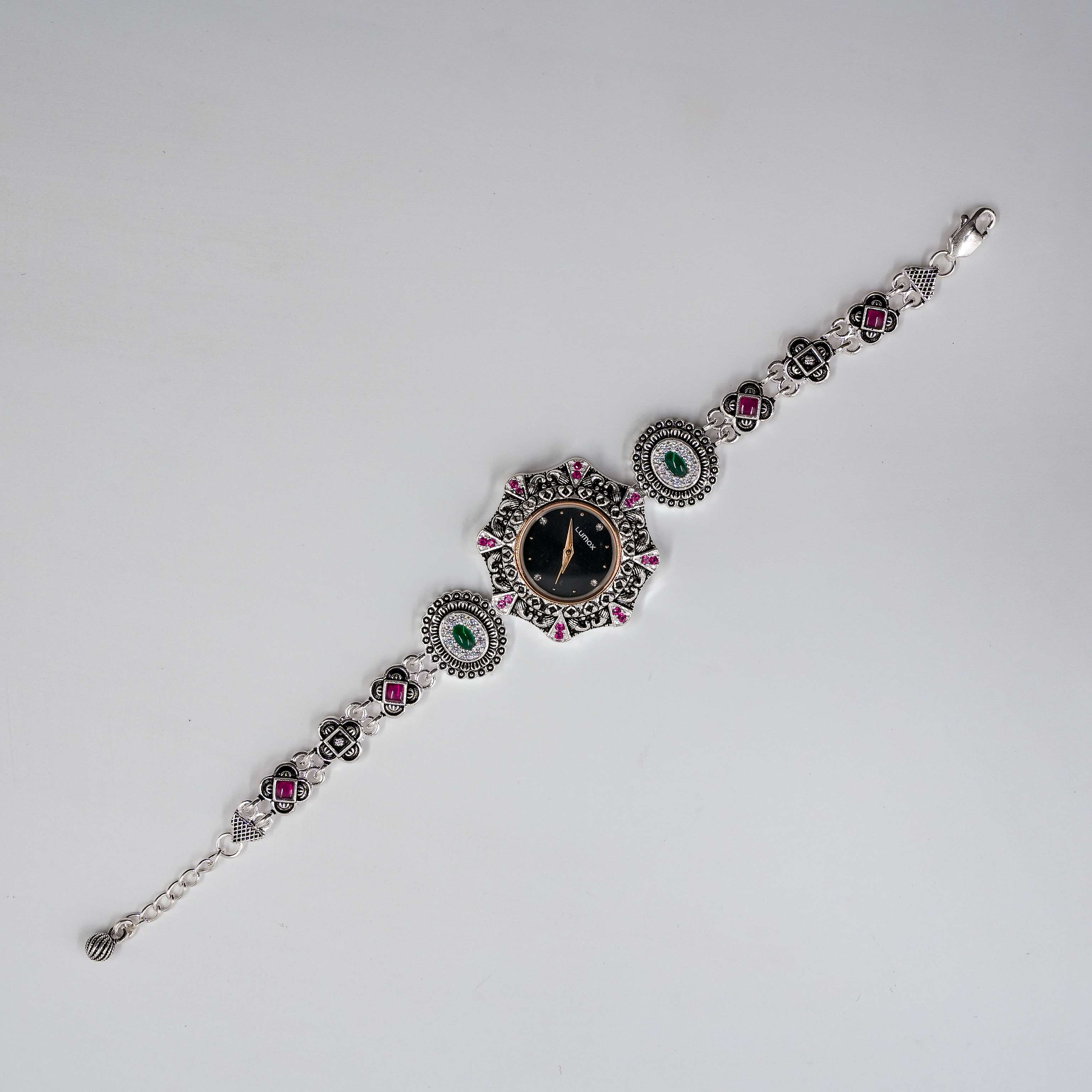 Ved Jewellers - Silver Gemstone Watch