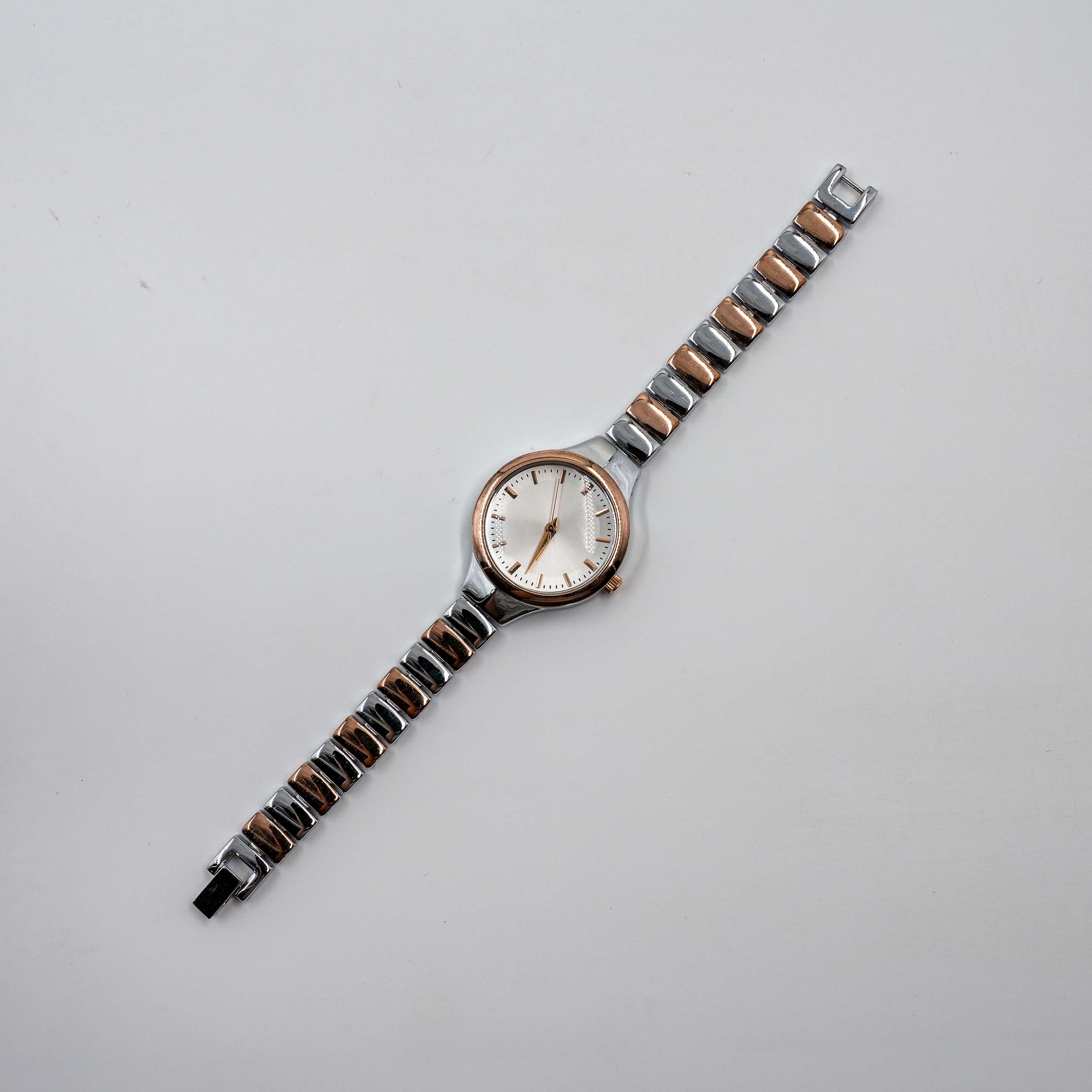 Ved Jewellers - Silver Rose Gold Watch