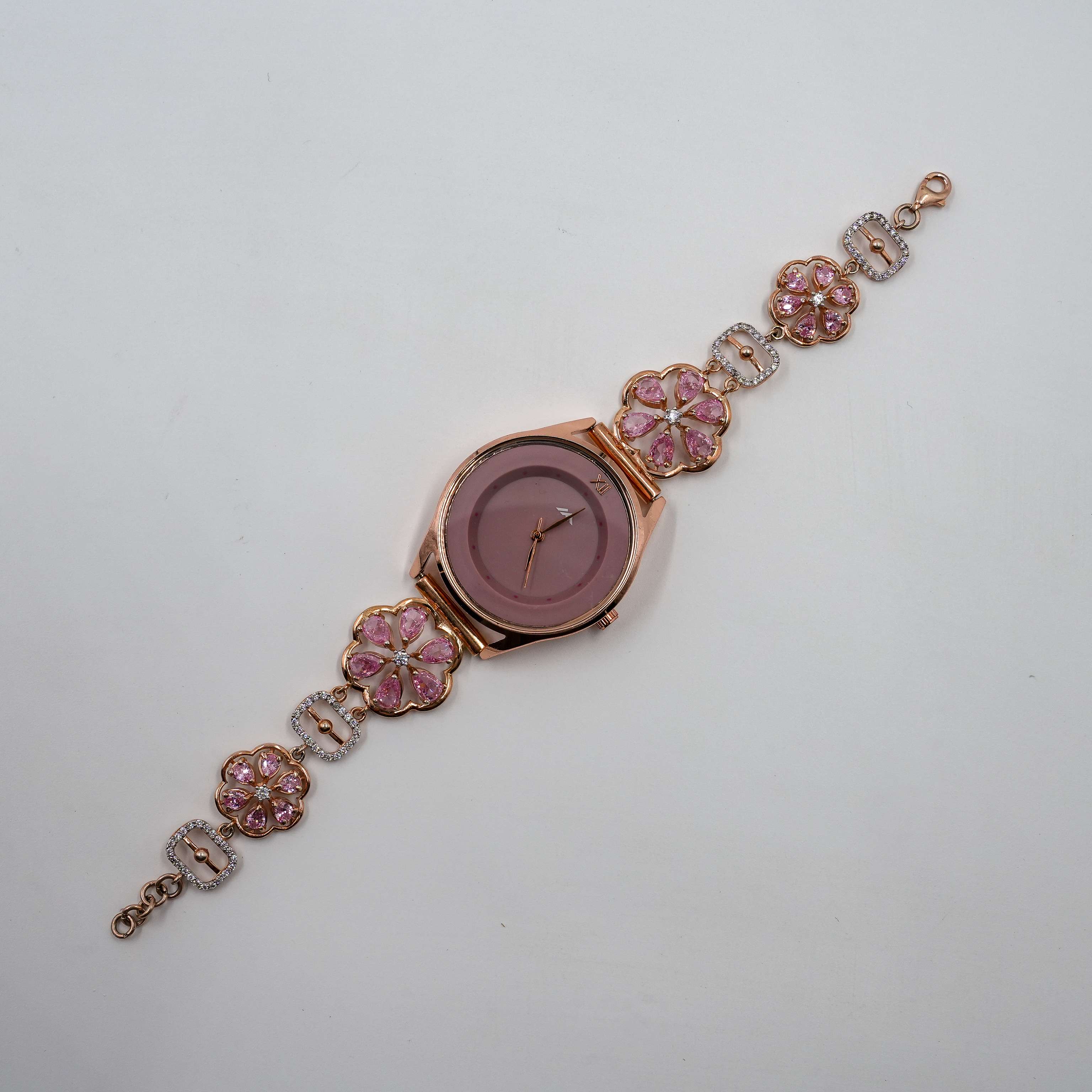 Ved Jewellers - Rose Gold Flower Bracelet