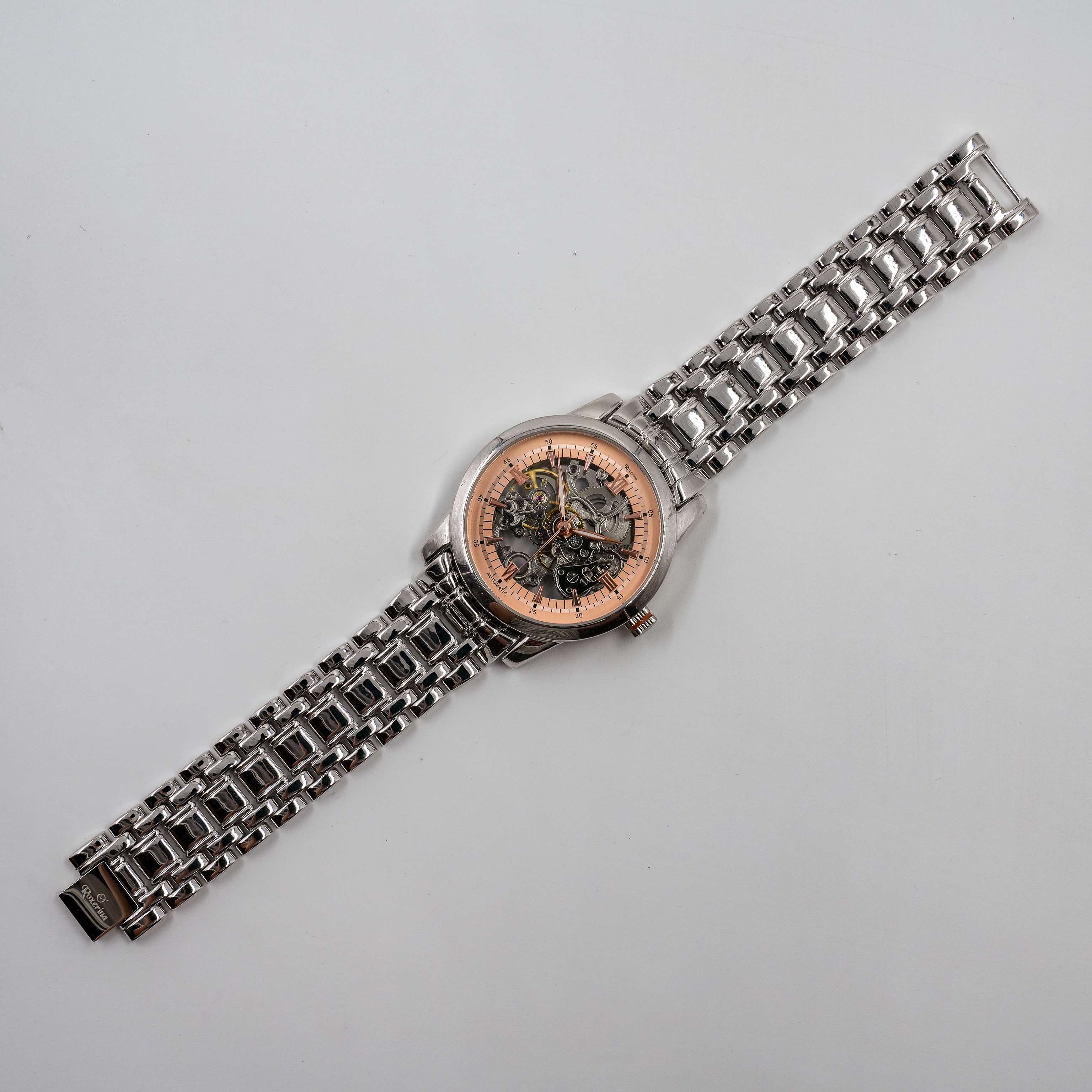 Ved Jewellers - Silver Skeleton Watch