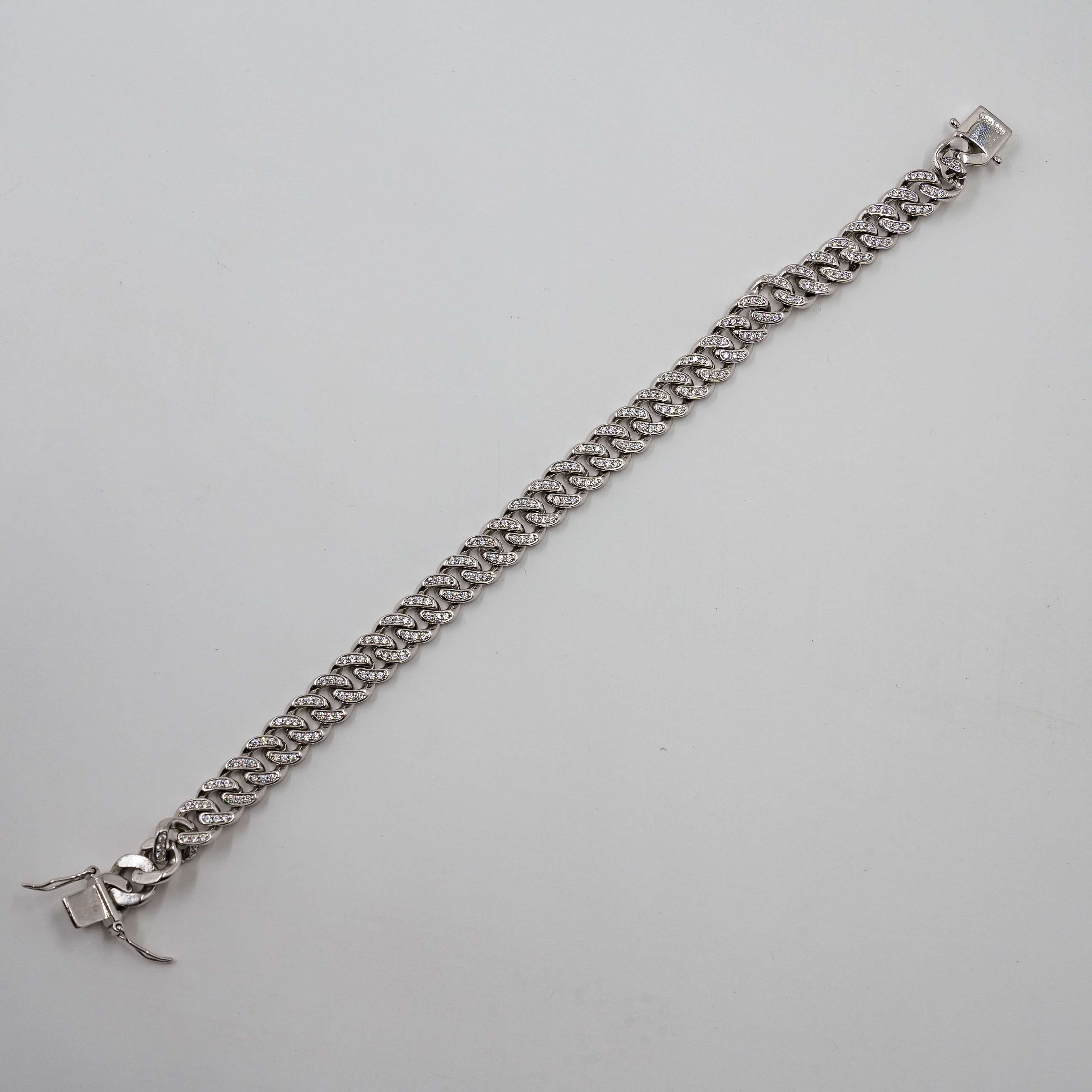 Ved Jewellers - Silver Diamond Bracelet