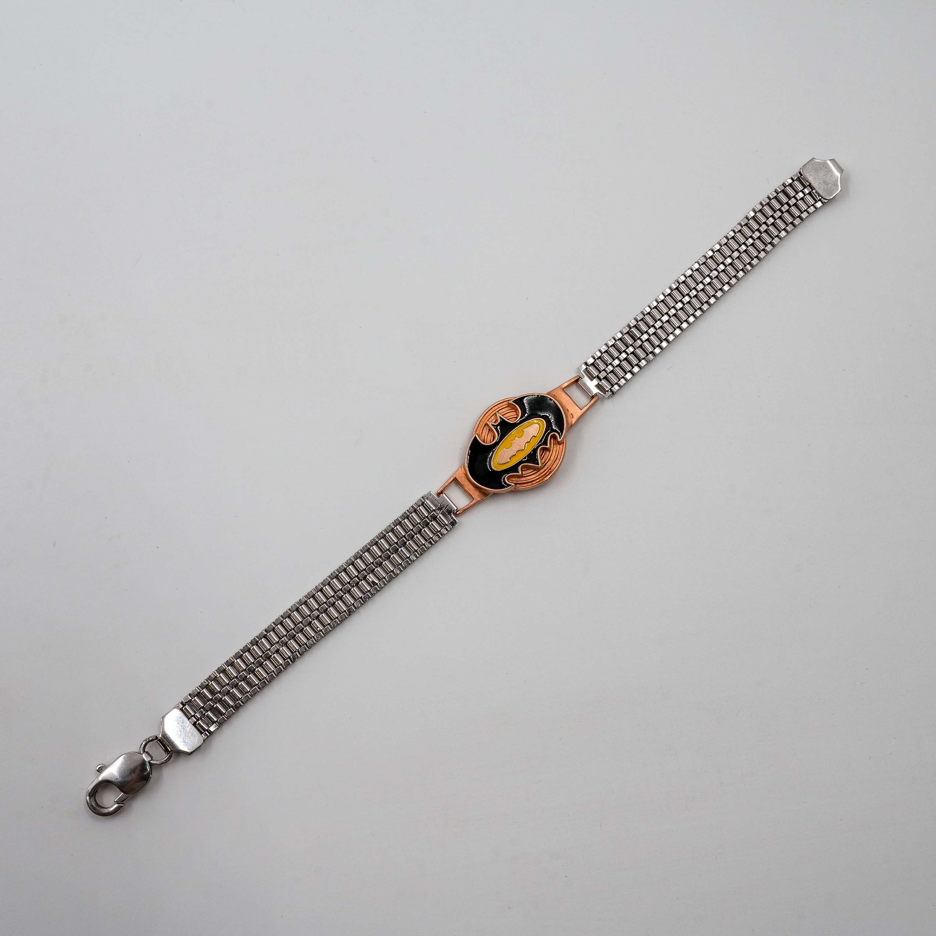 Ved Jewellers - Silver Batman Bracelet