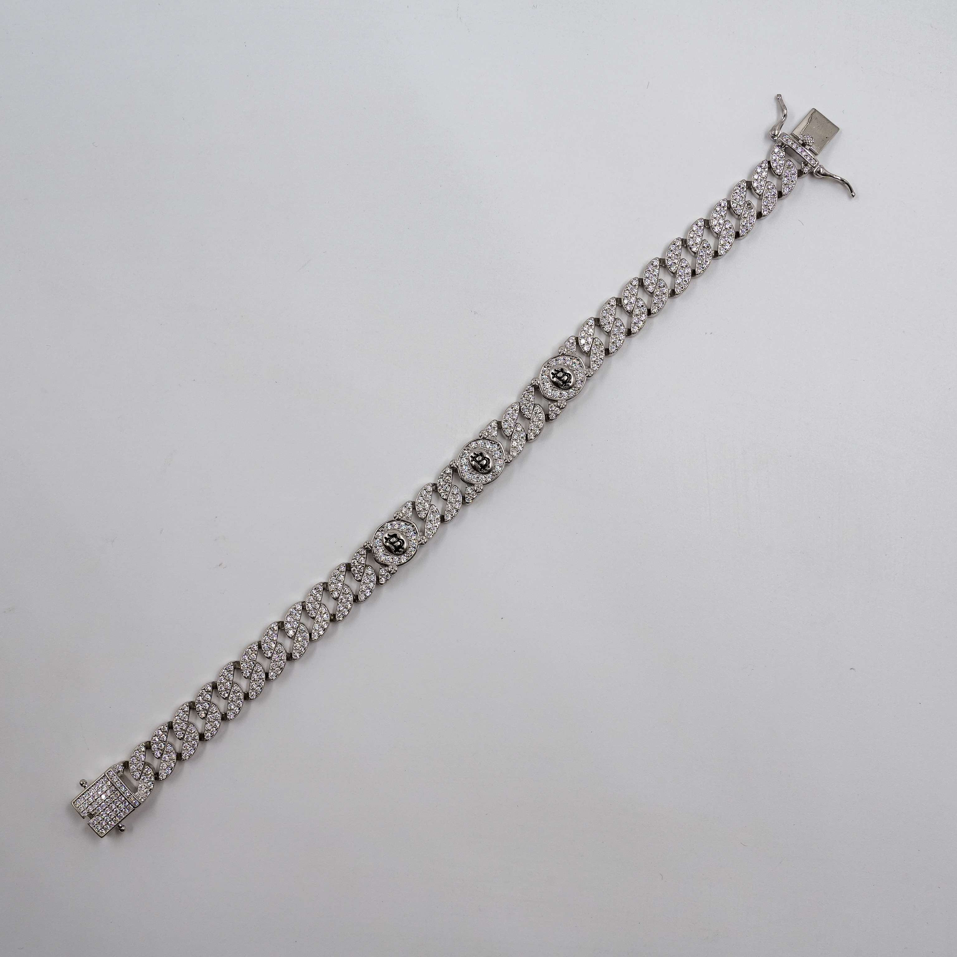 Ved Jewellers - Silver Bitcoin Bracelet