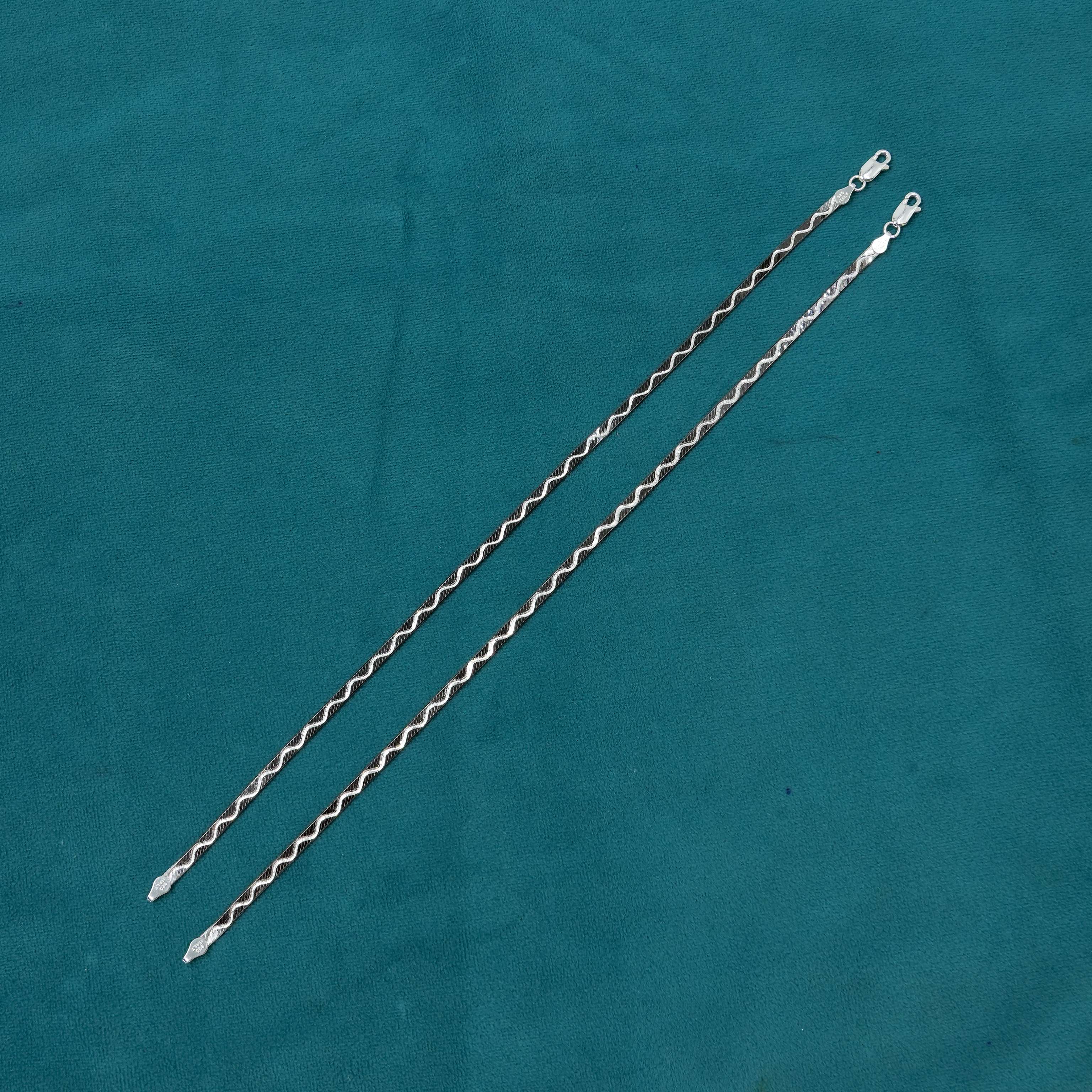Ved Jewellers - Silver Zigzag Chain