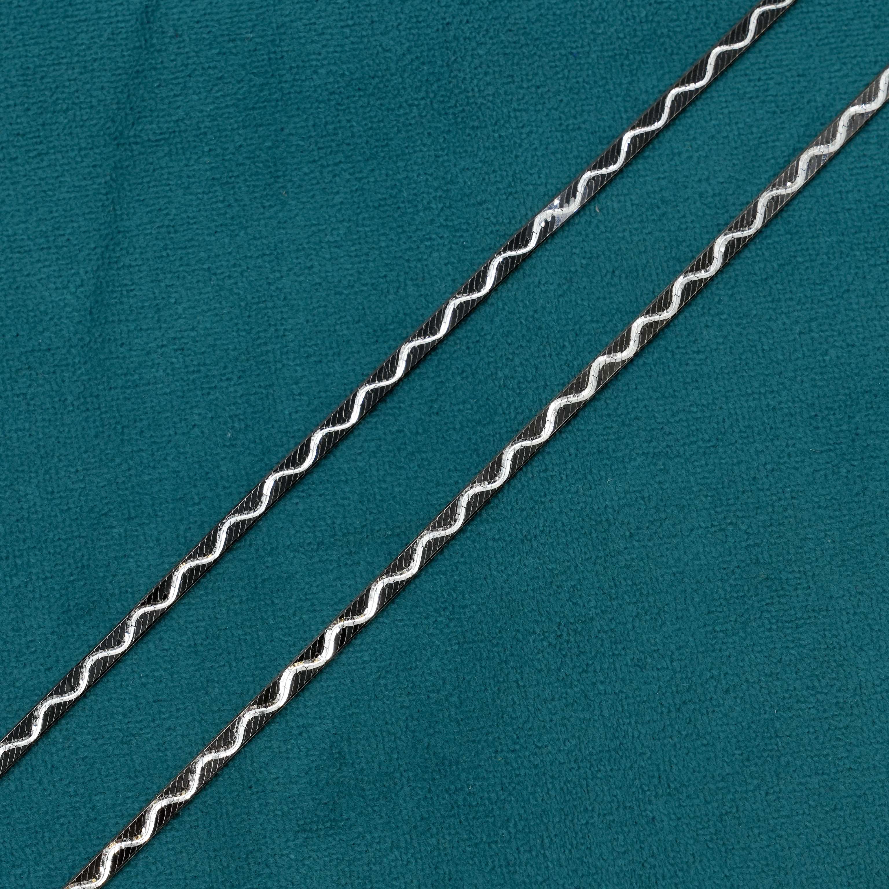 Ved Jewellers - Silver Zigzag Chain