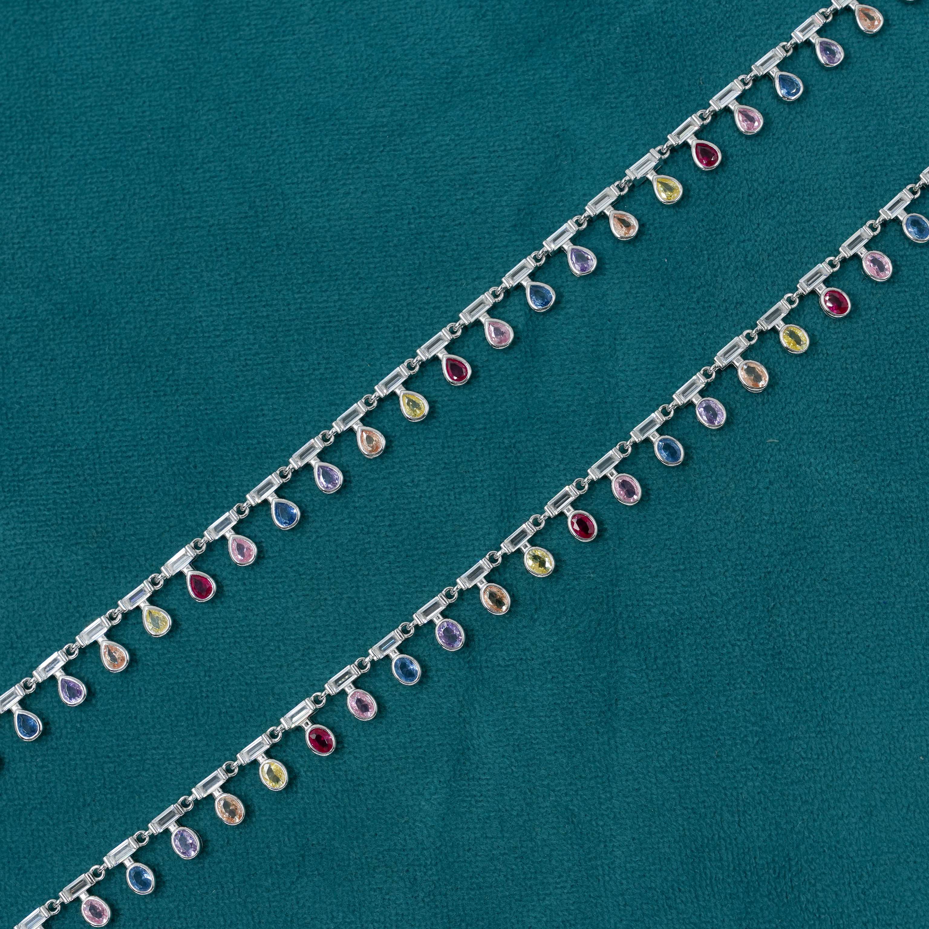 Ved Jewellers - Silver Dangle Anklets