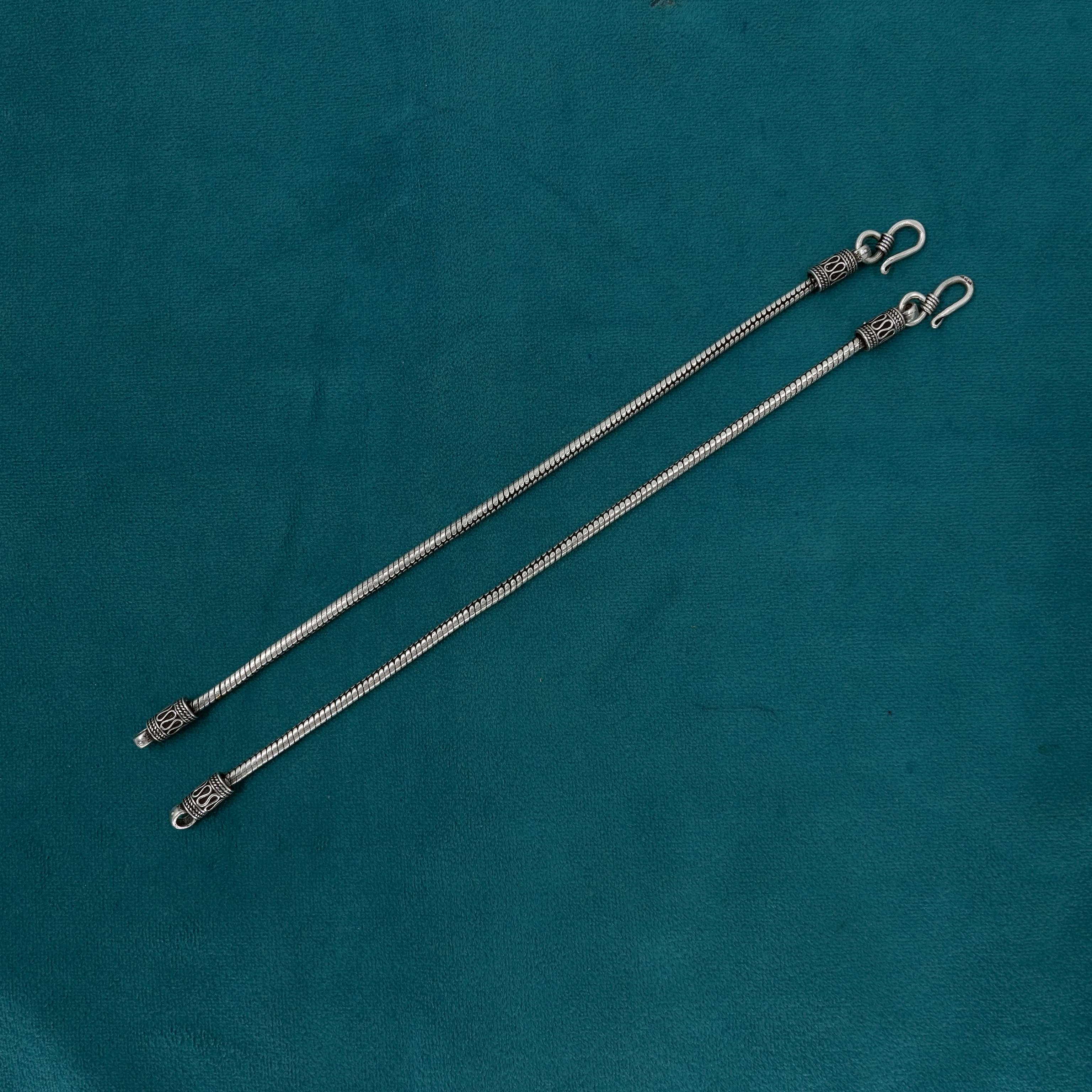 Ved Jewellers - Silver Chain Anklets