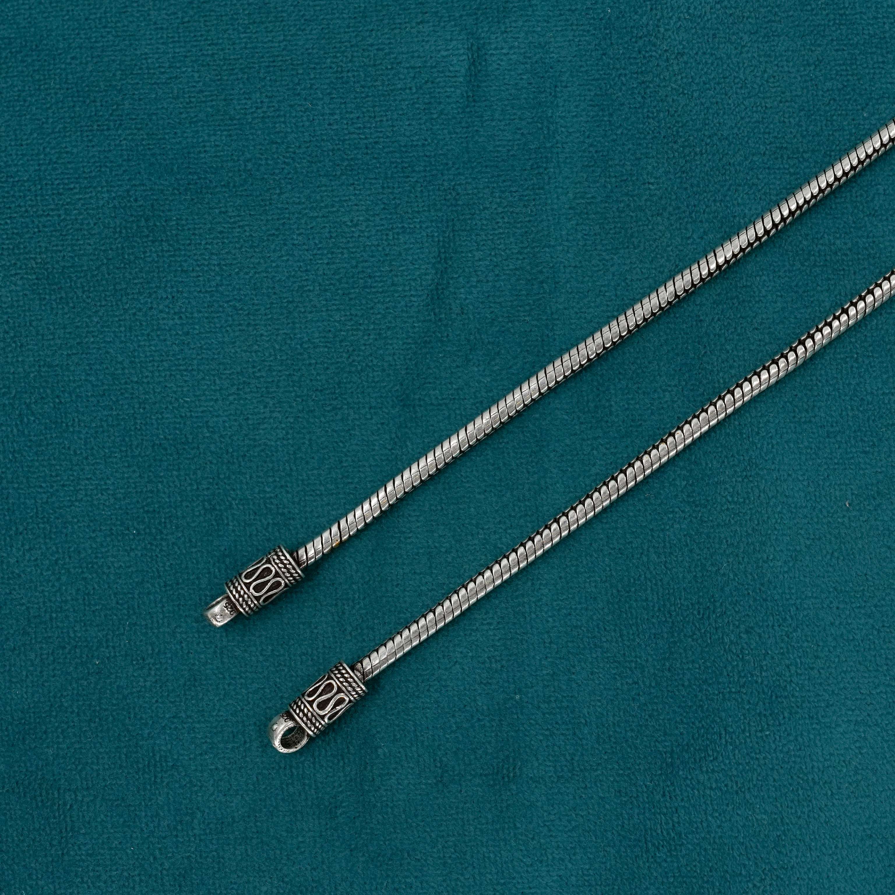 Ved Jewellers - Silver Chain Anklets