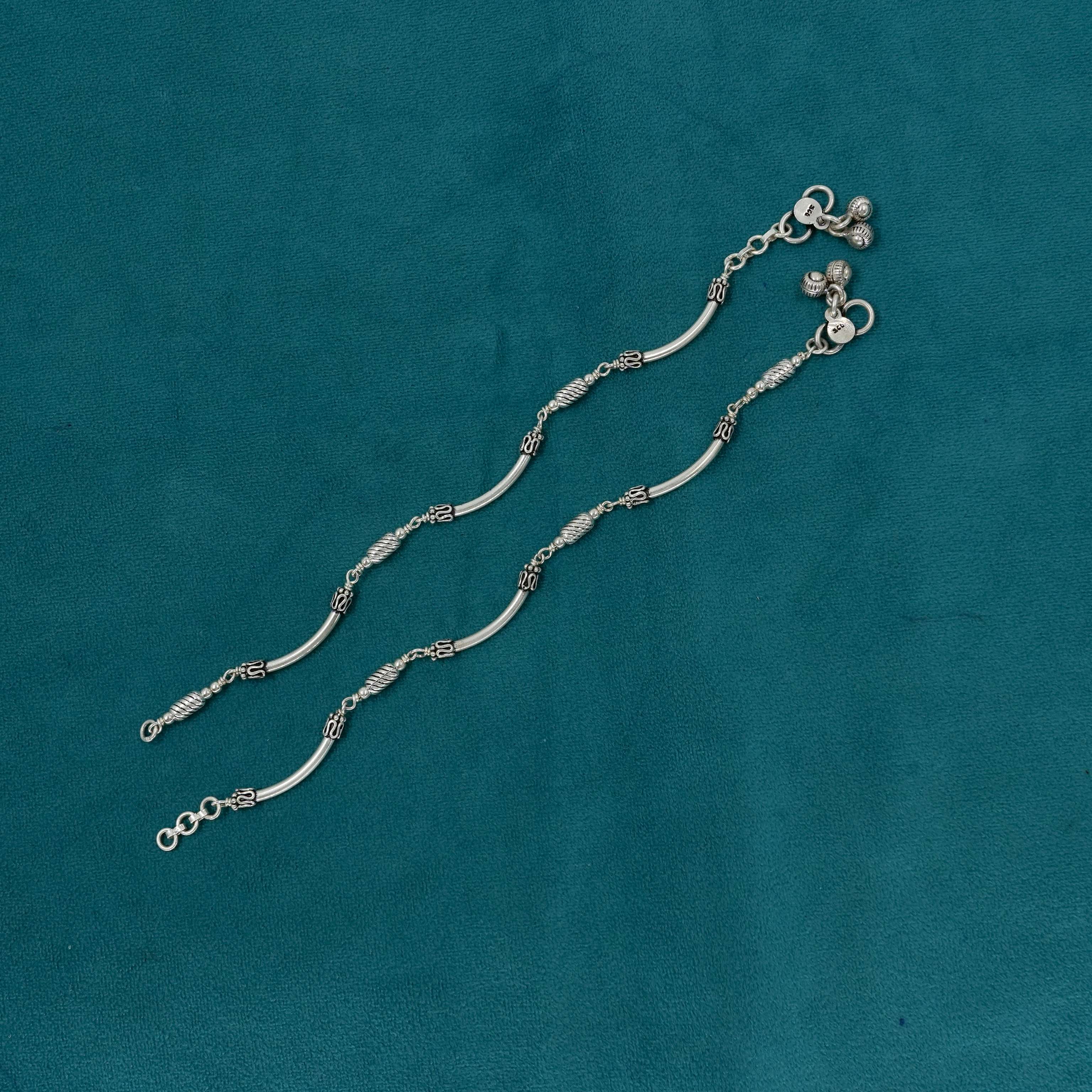 Ved Jewellers - Silver Payal Anklets
