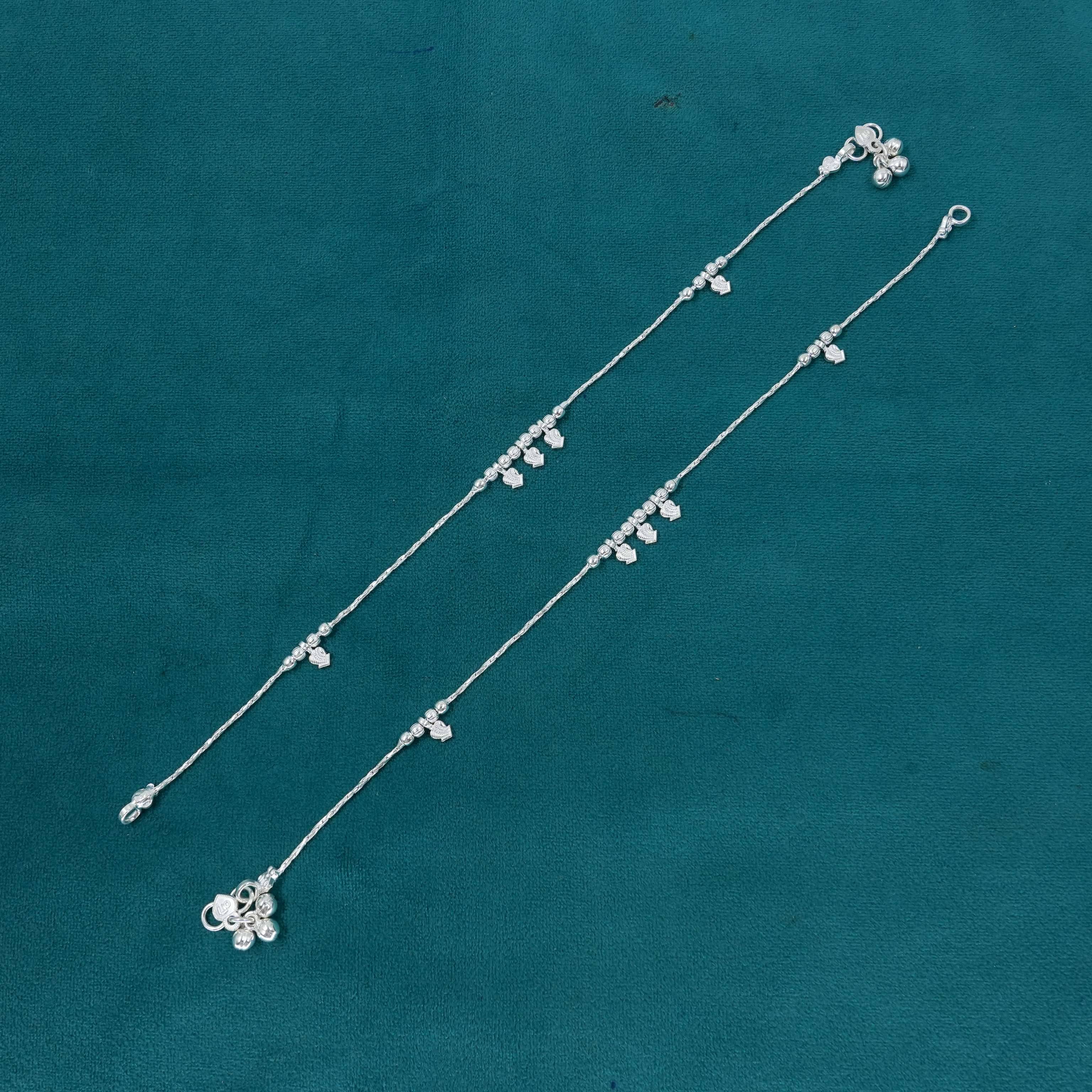Ved Jewellers - Silver Anklets Pair